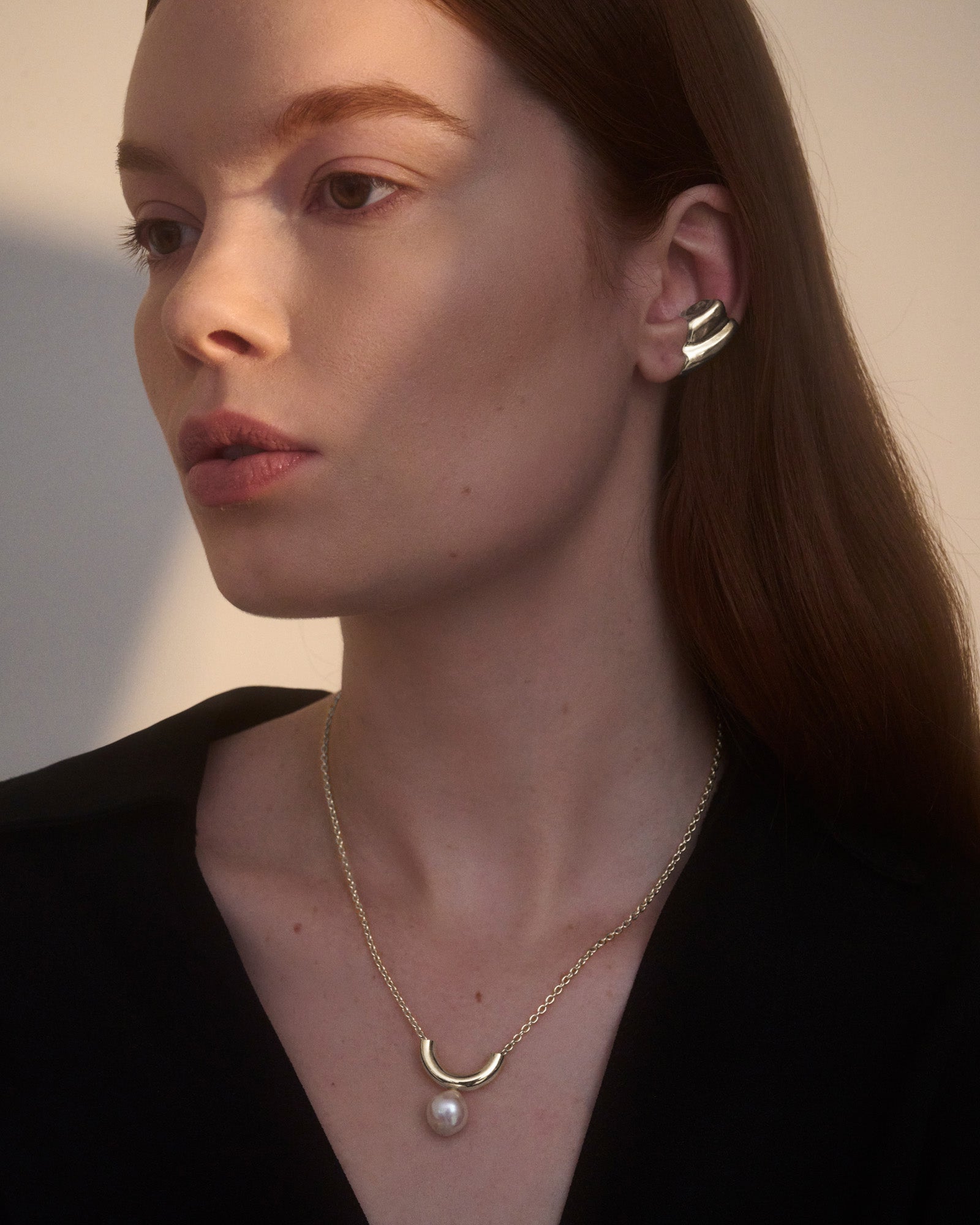Conch Ear Cuff in Silver