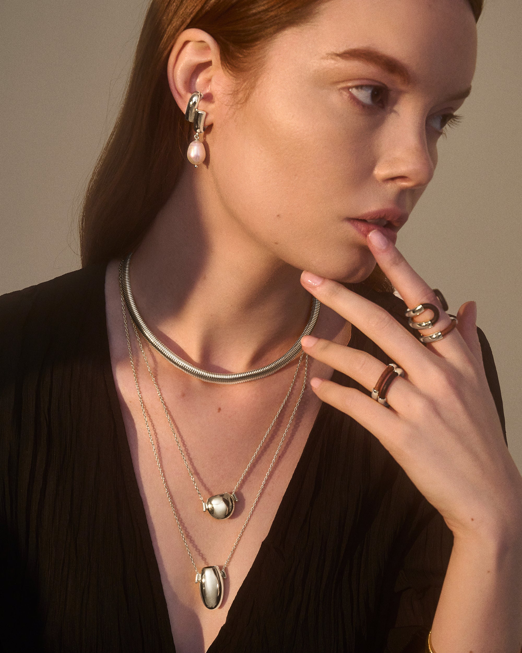 Ikon Necklace in Silver