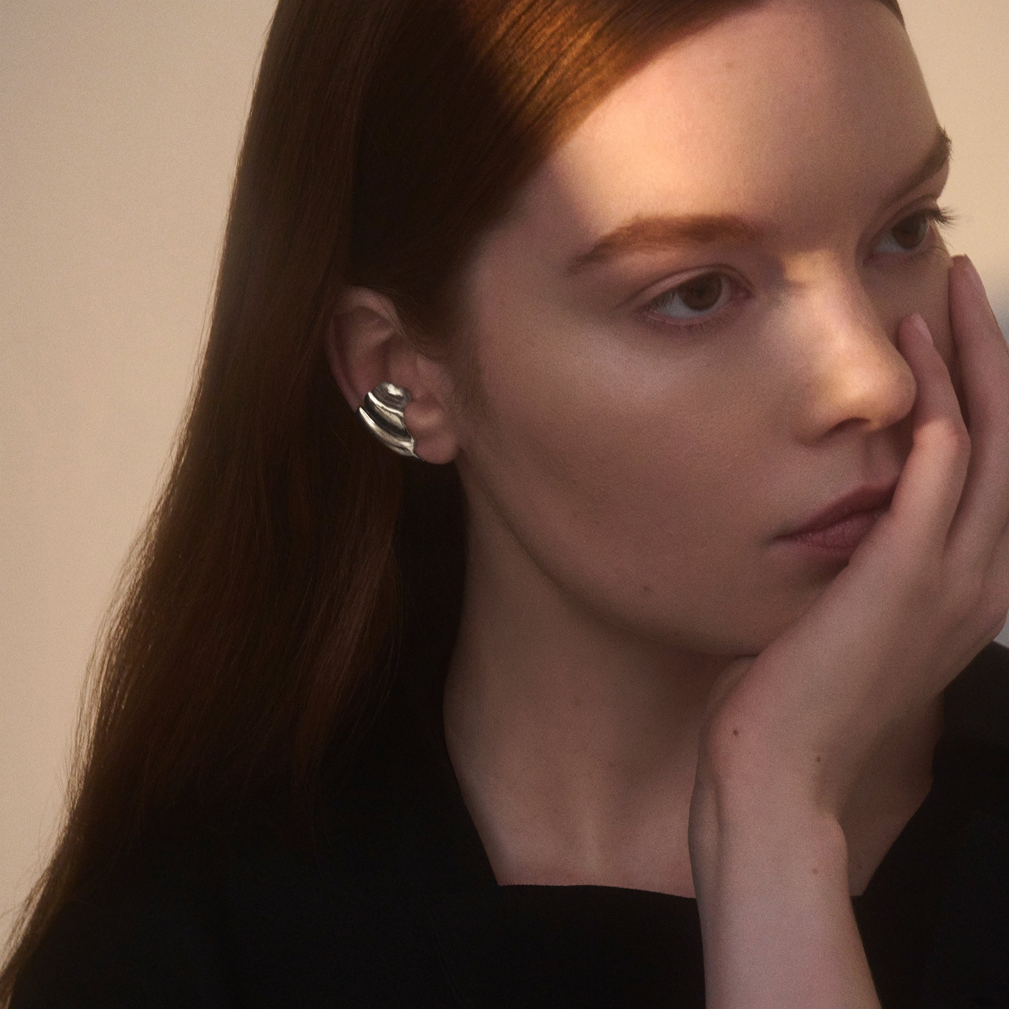 Conch Ear Cuff in Silver