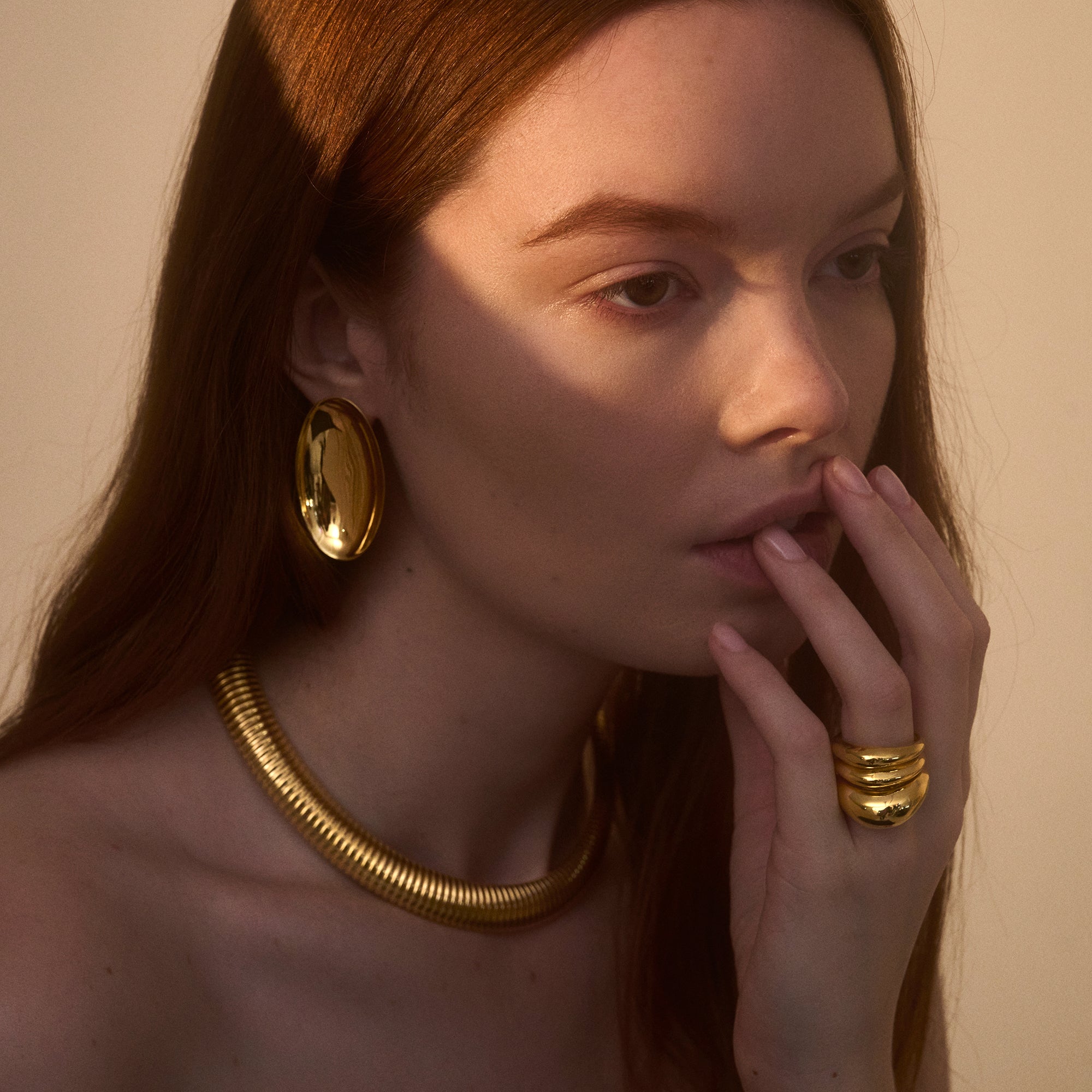 Ophidia Necklace in Gold