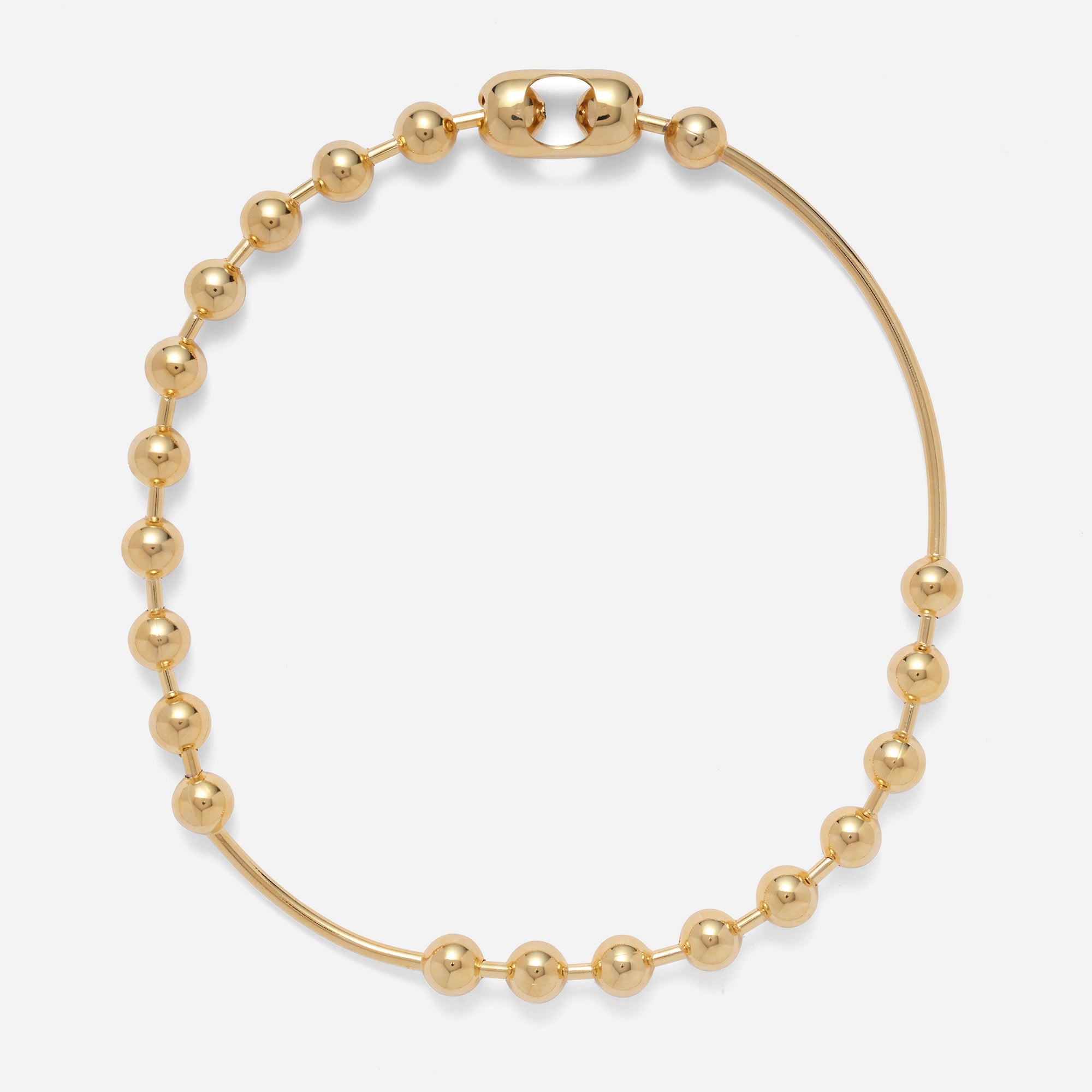 Ball Bar Chain Necklace in Gold