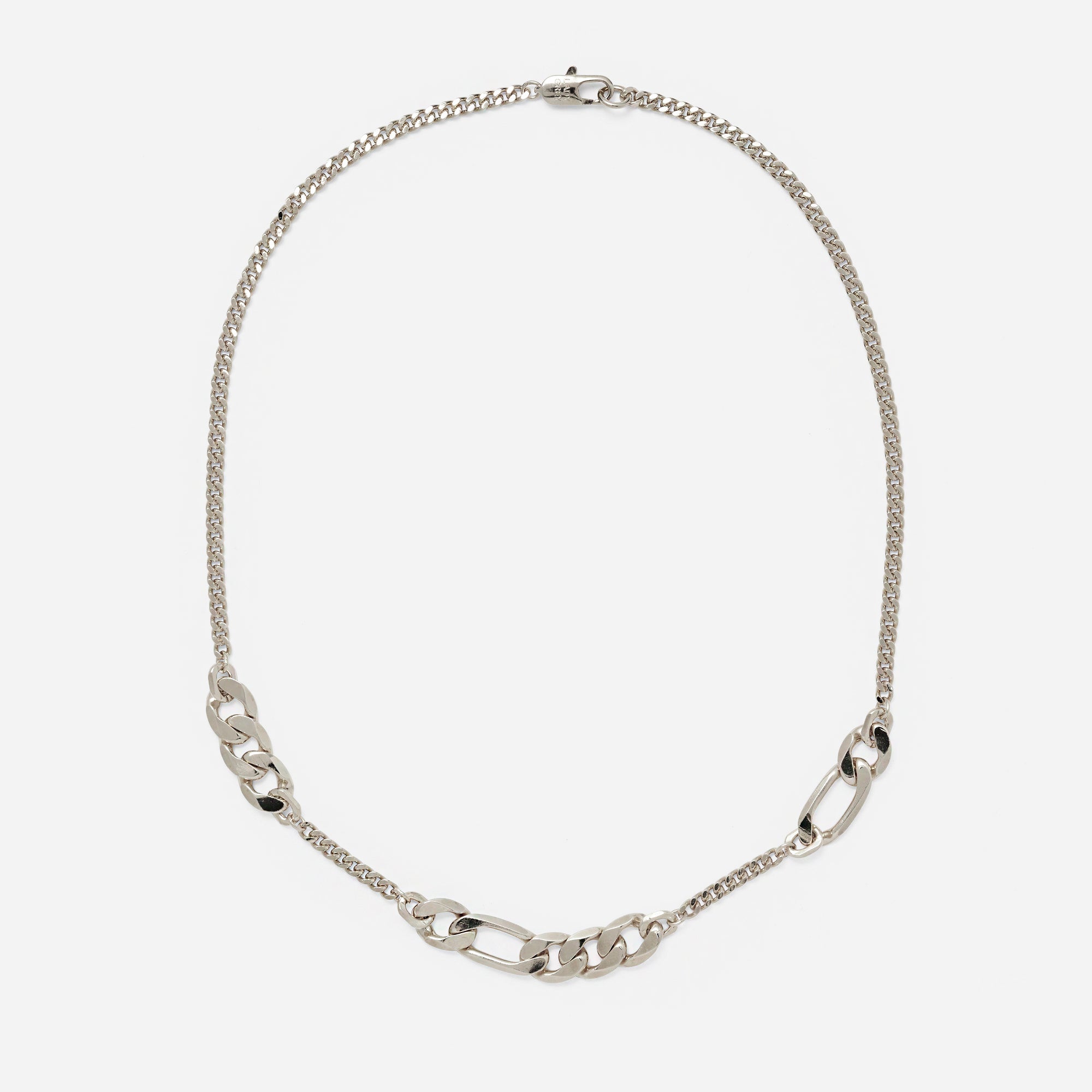 Large Trace Necklace in Silver