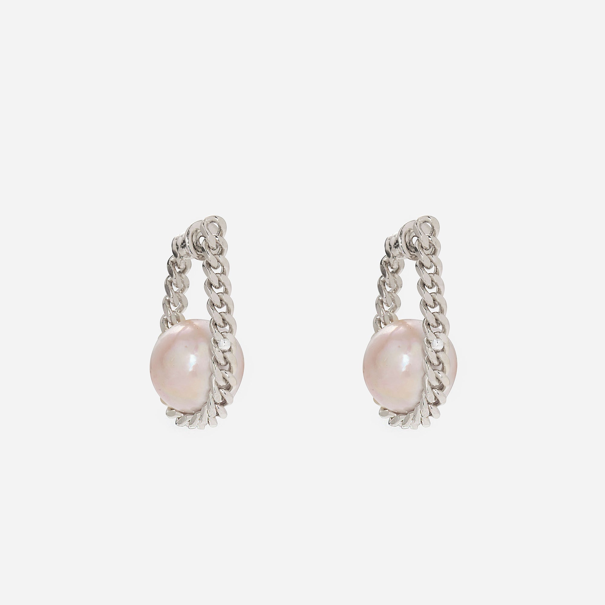 Pearl Cradle Set in Silver