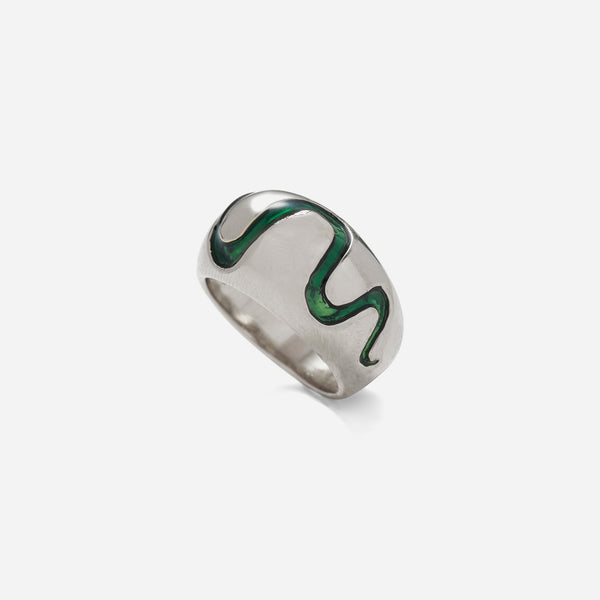 Serpent Ring in Silver