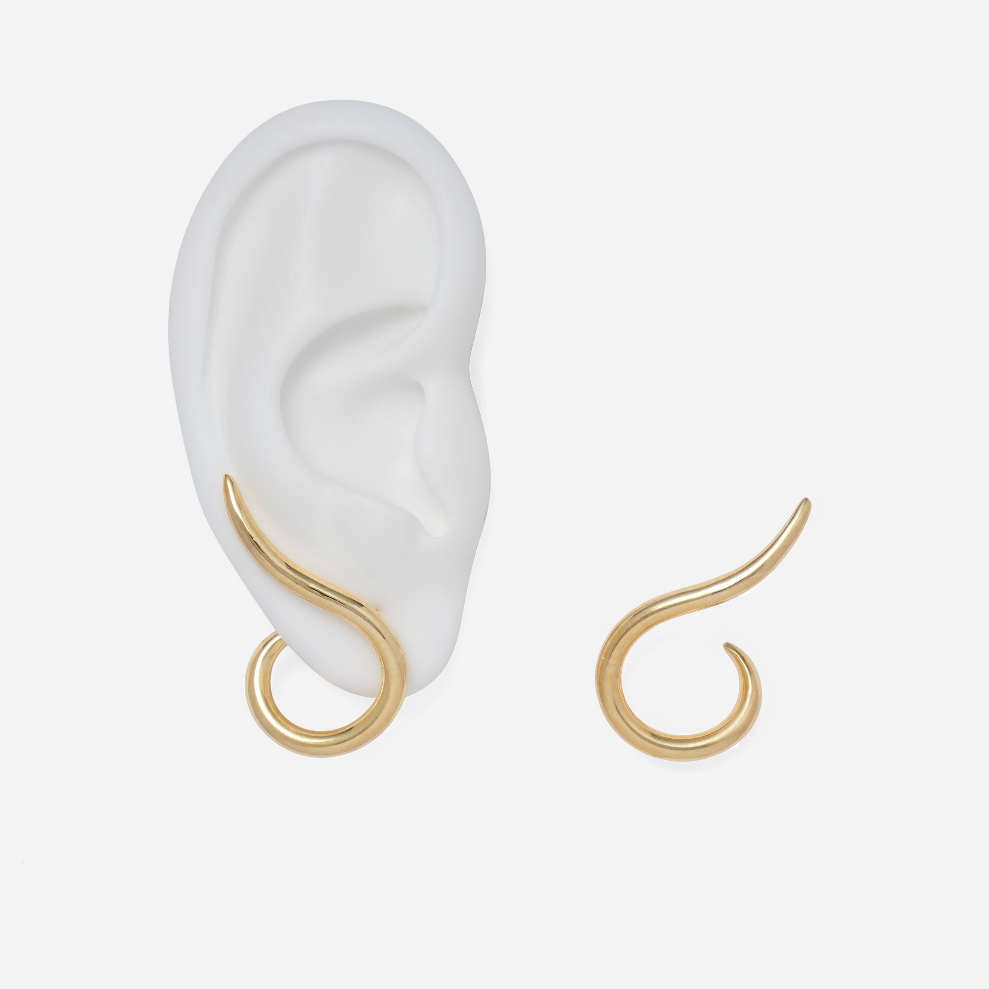 Spindle Earrings in Gold