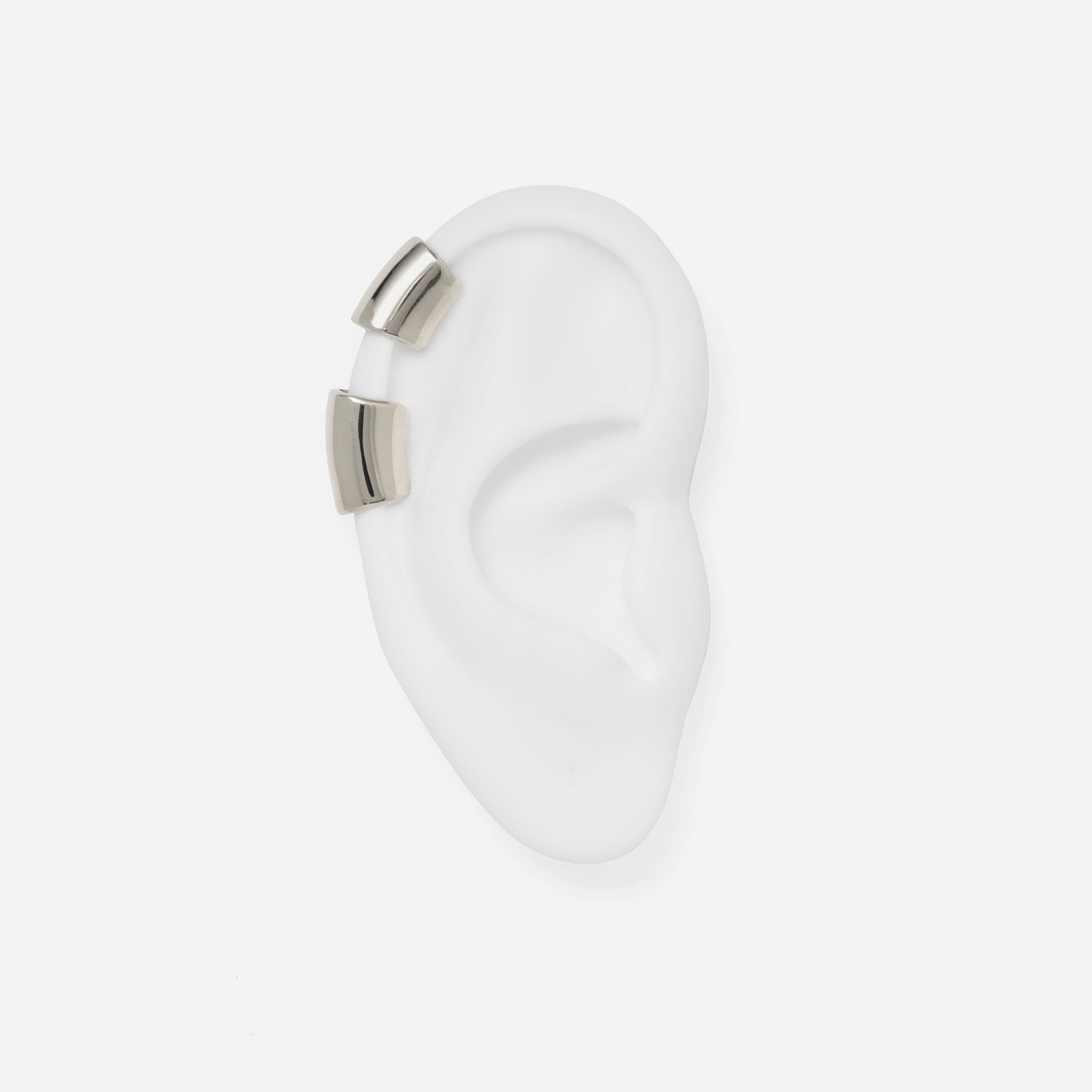 Split Helix Ear Cuff in Silver