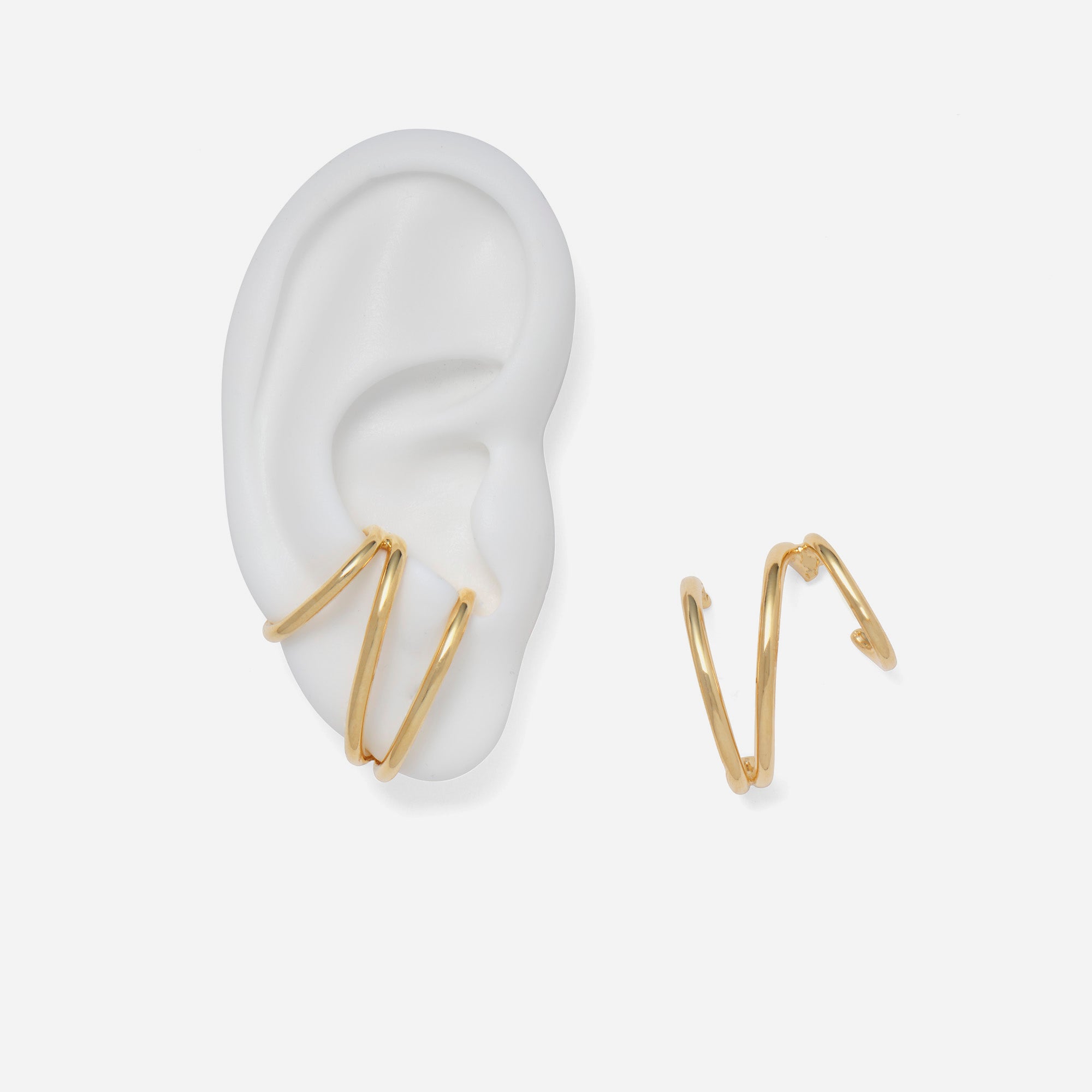 Tilt Earrings in Gold