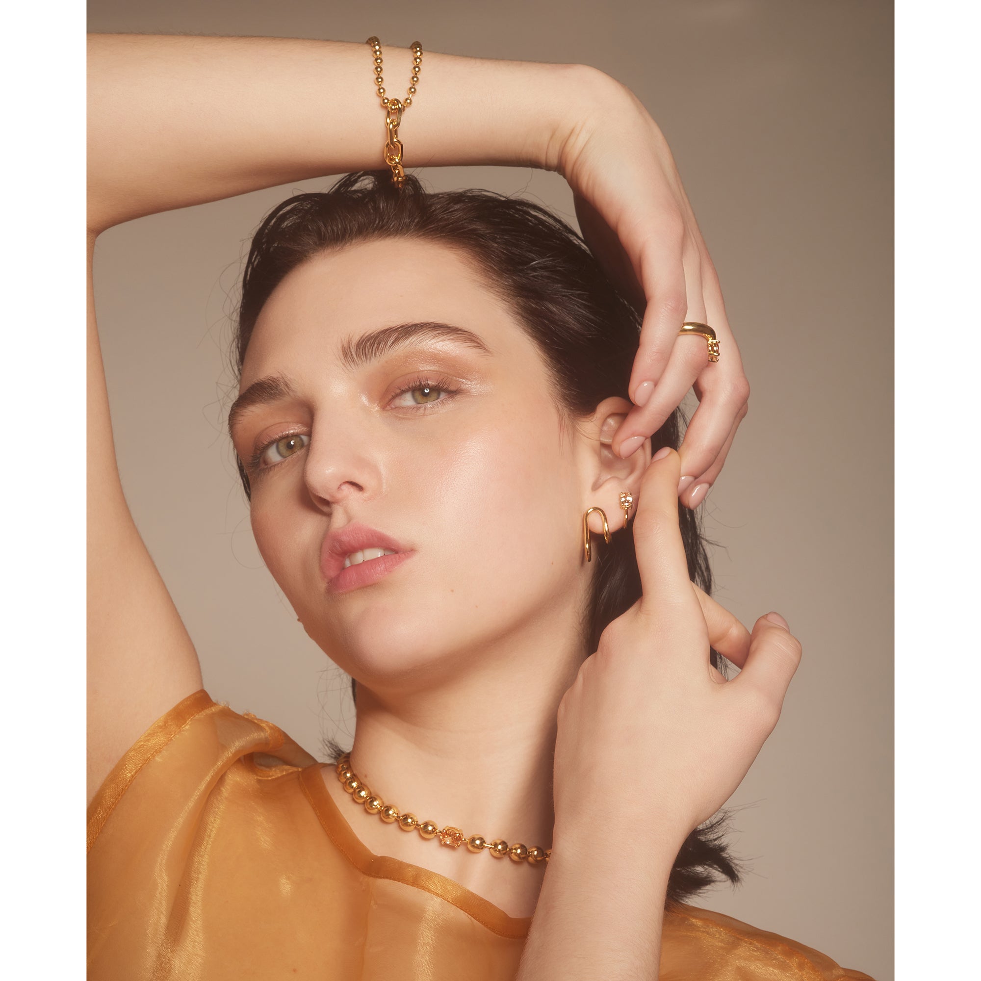 Selene Necklace in Gold