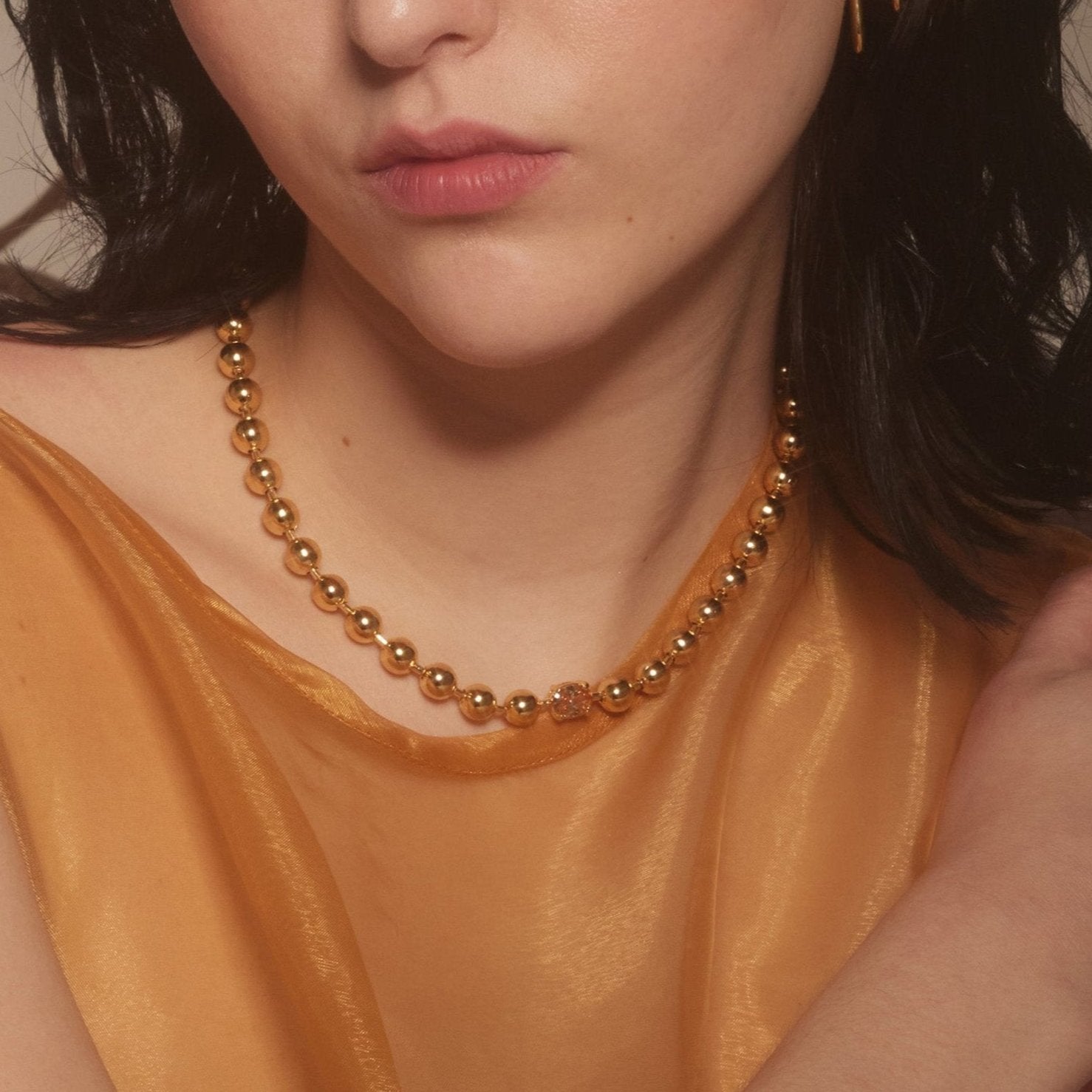 Selene Necklace in Gold