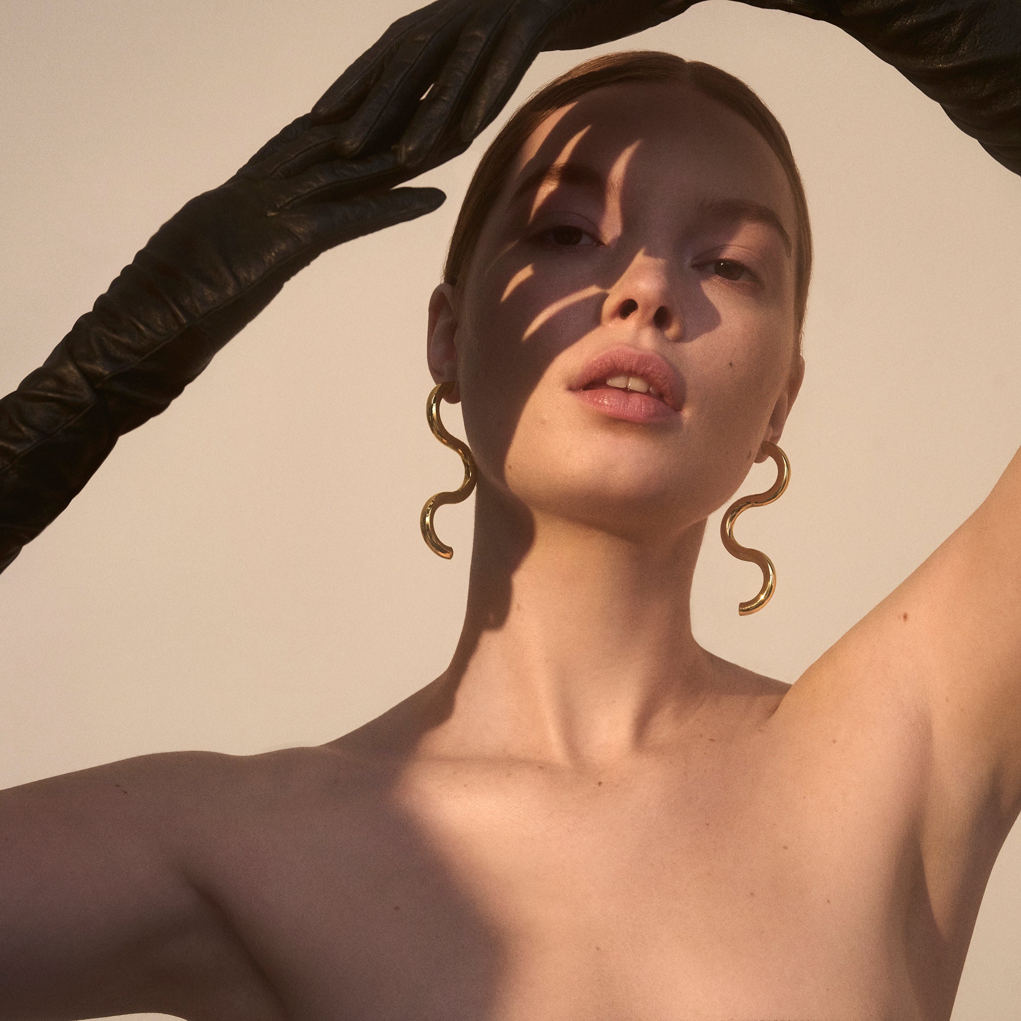 Lady Grey Serpentine Earrings