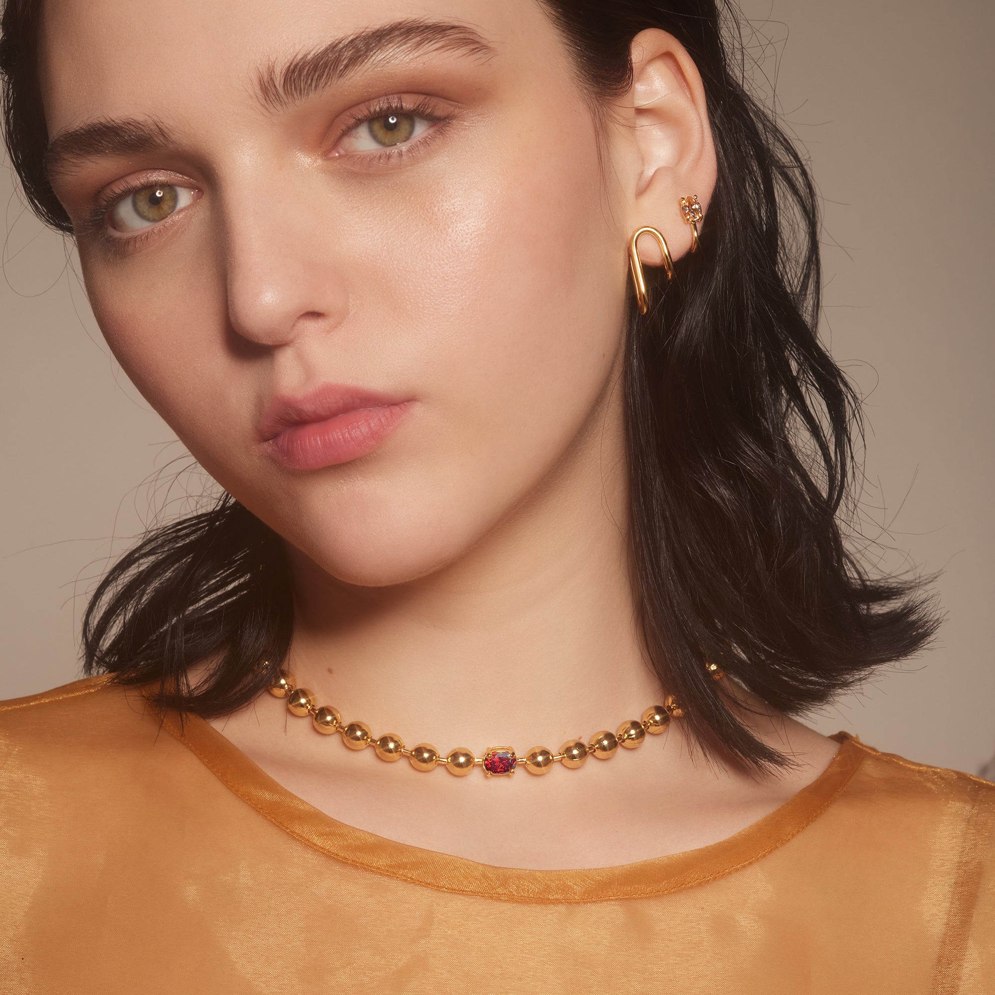 Selene Necklace in Gold