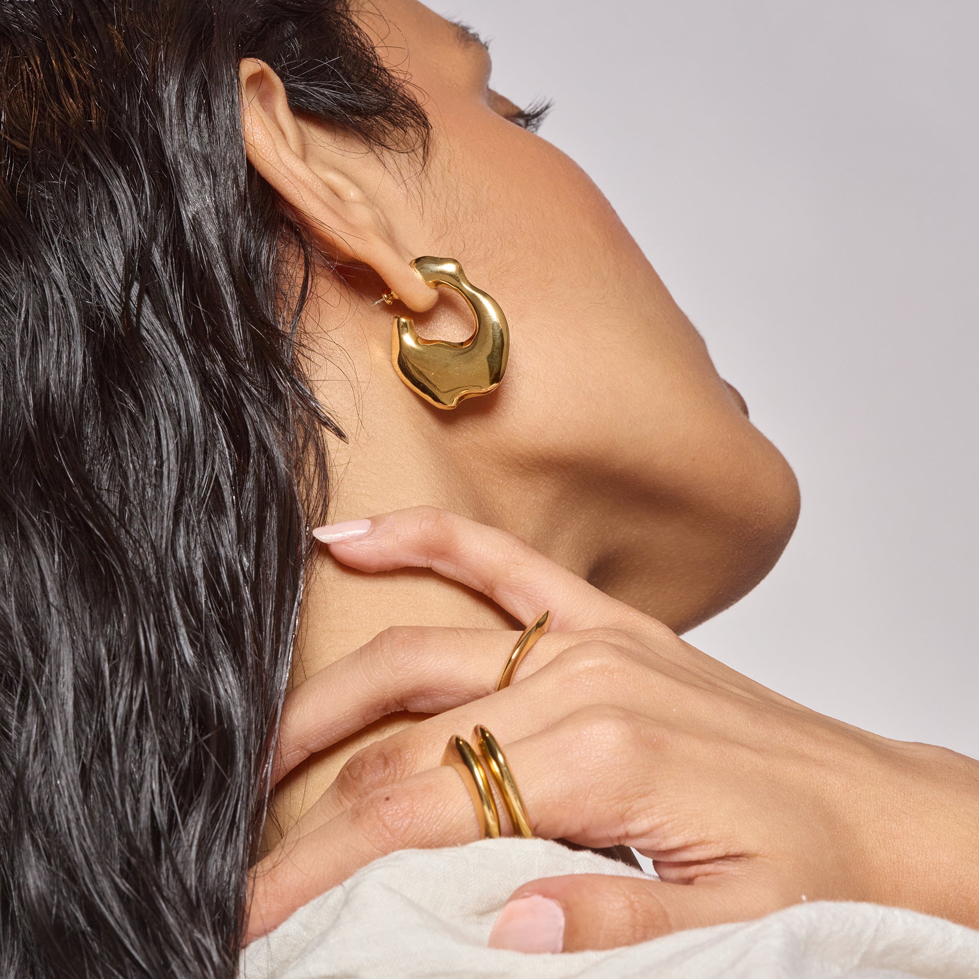 Ava Earrings in Gold