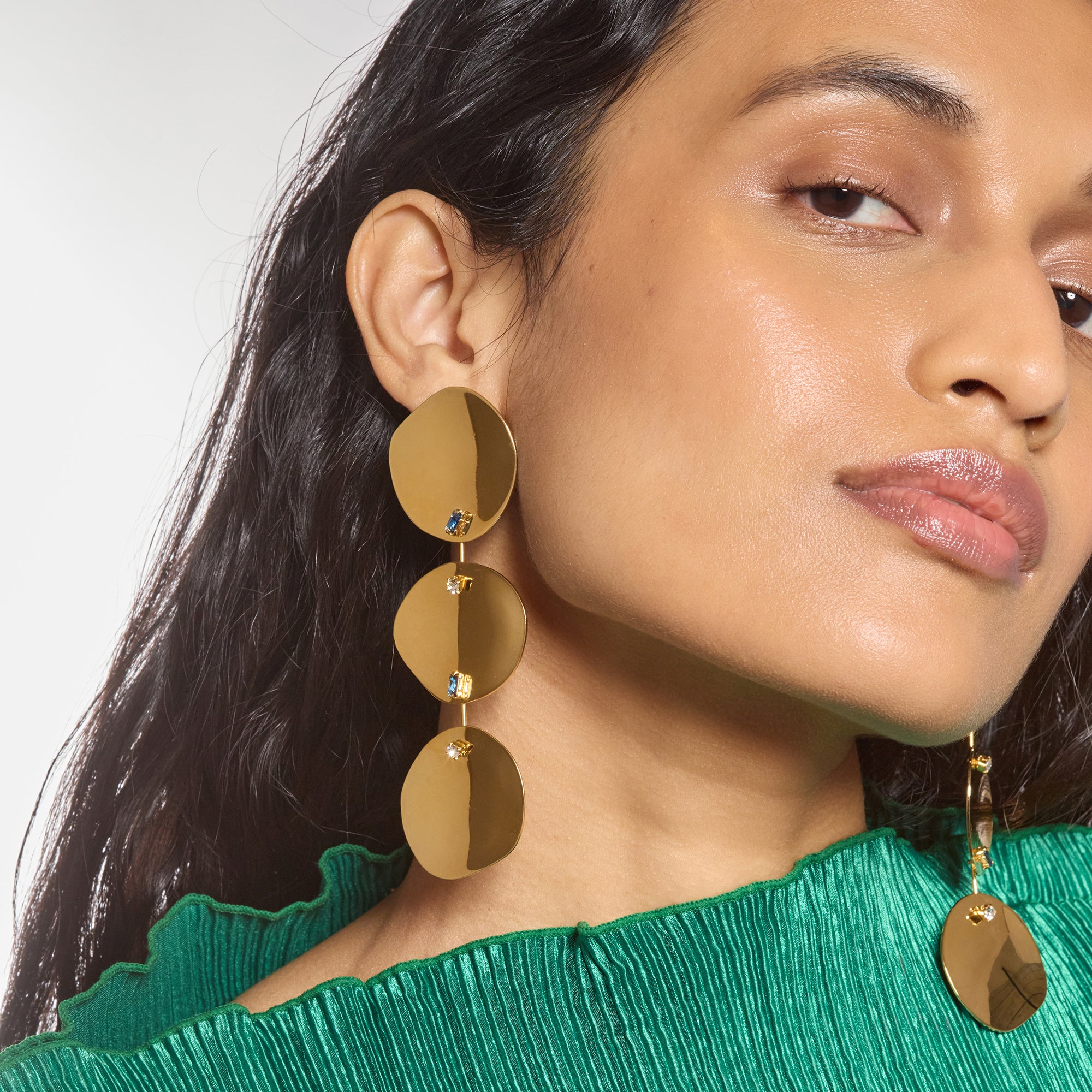 Gemma Earrings in Gold