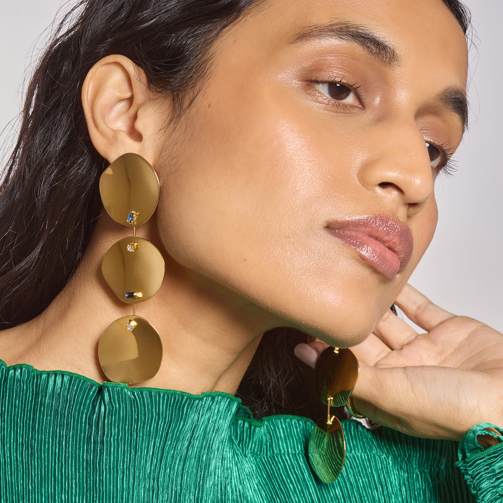 Gemma Earrings in Gold