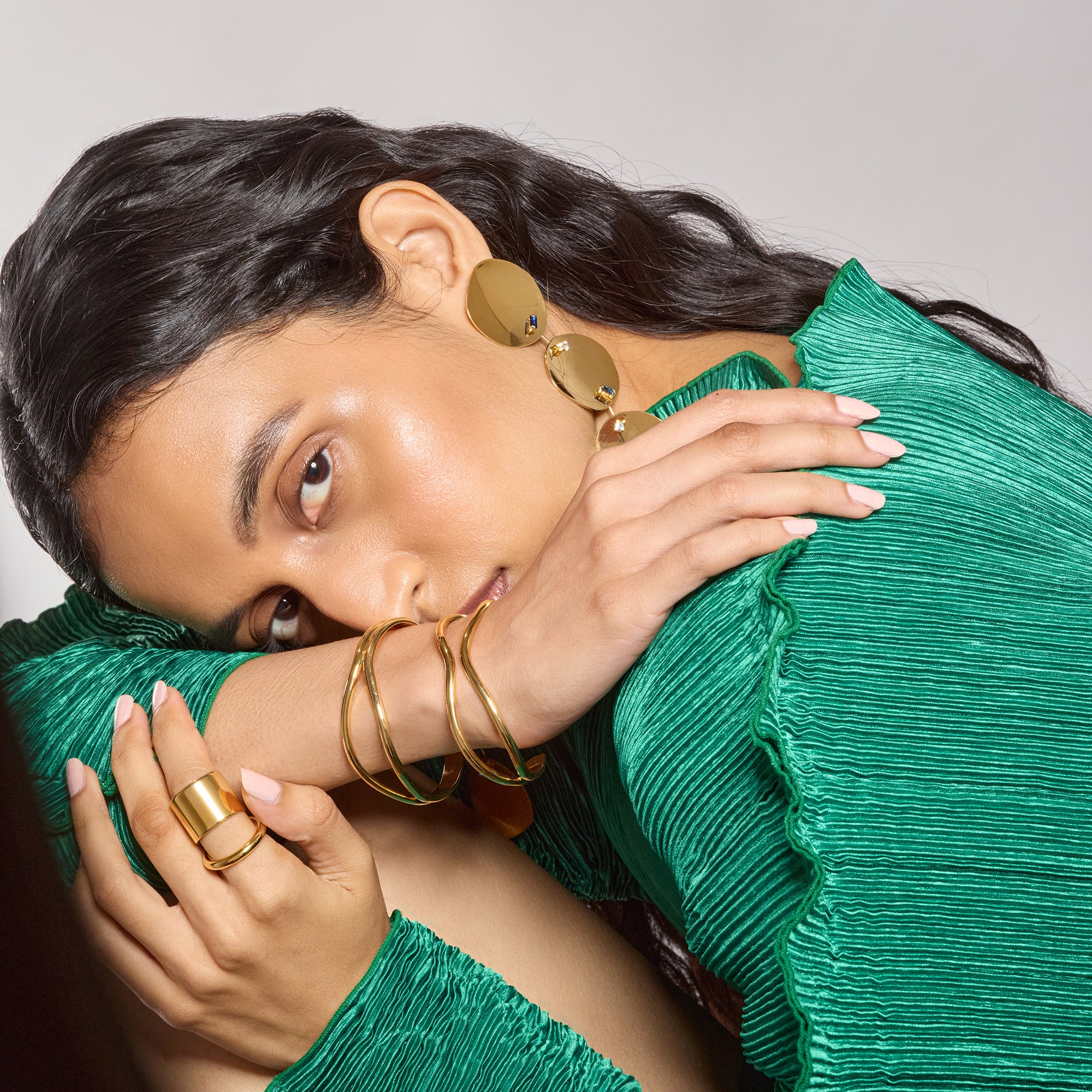 Gemma Earrings in Gold