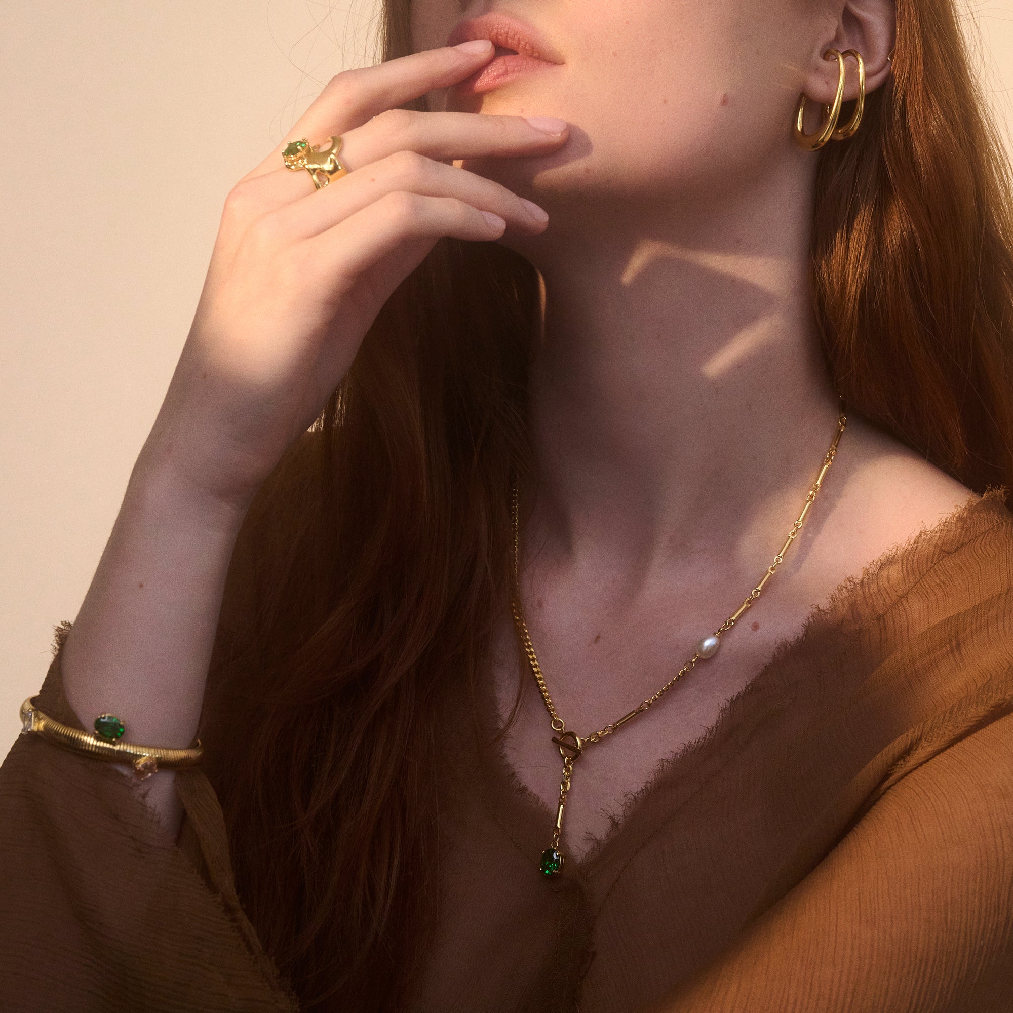 Aria Necklace in Gold