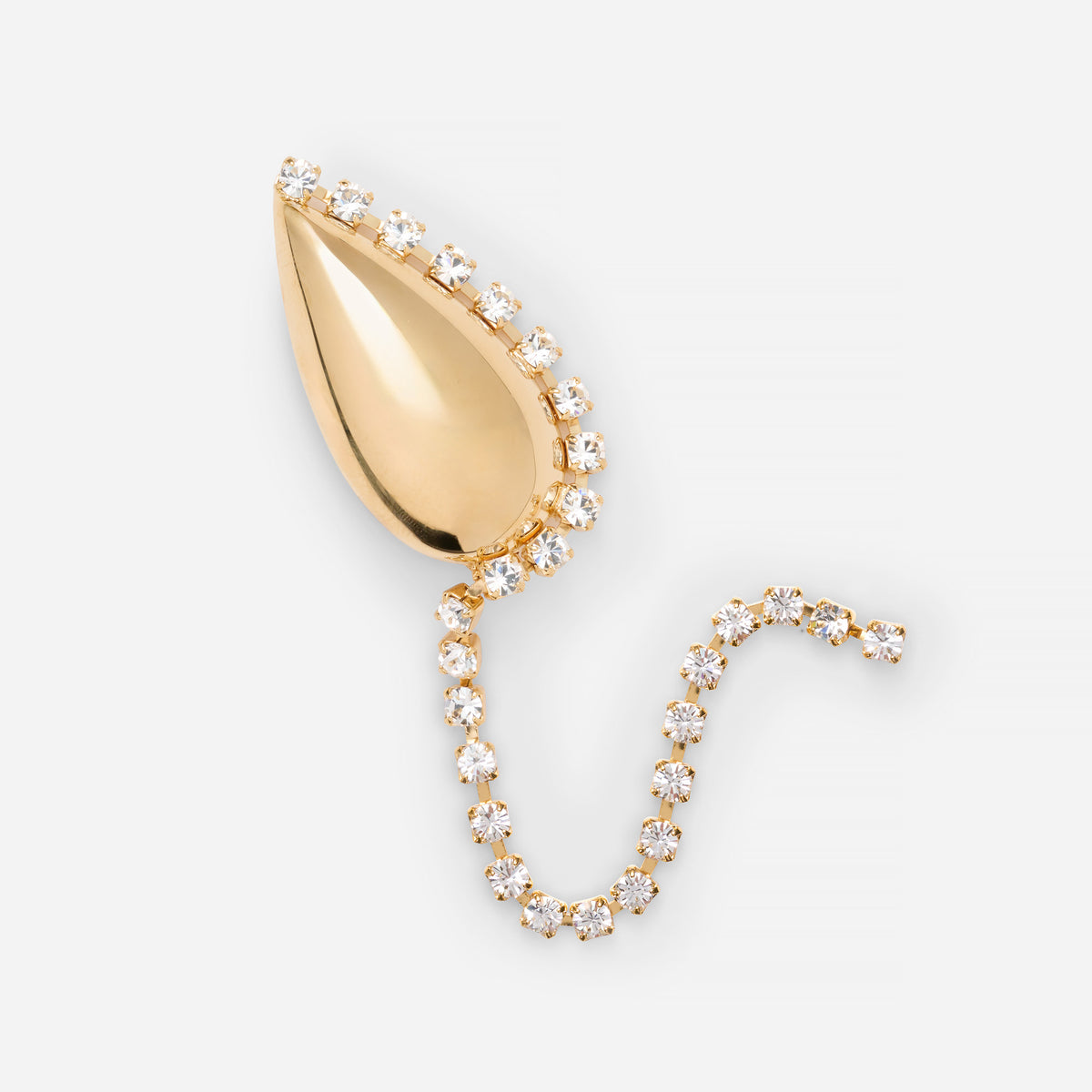 Cascade Brooch in Gold