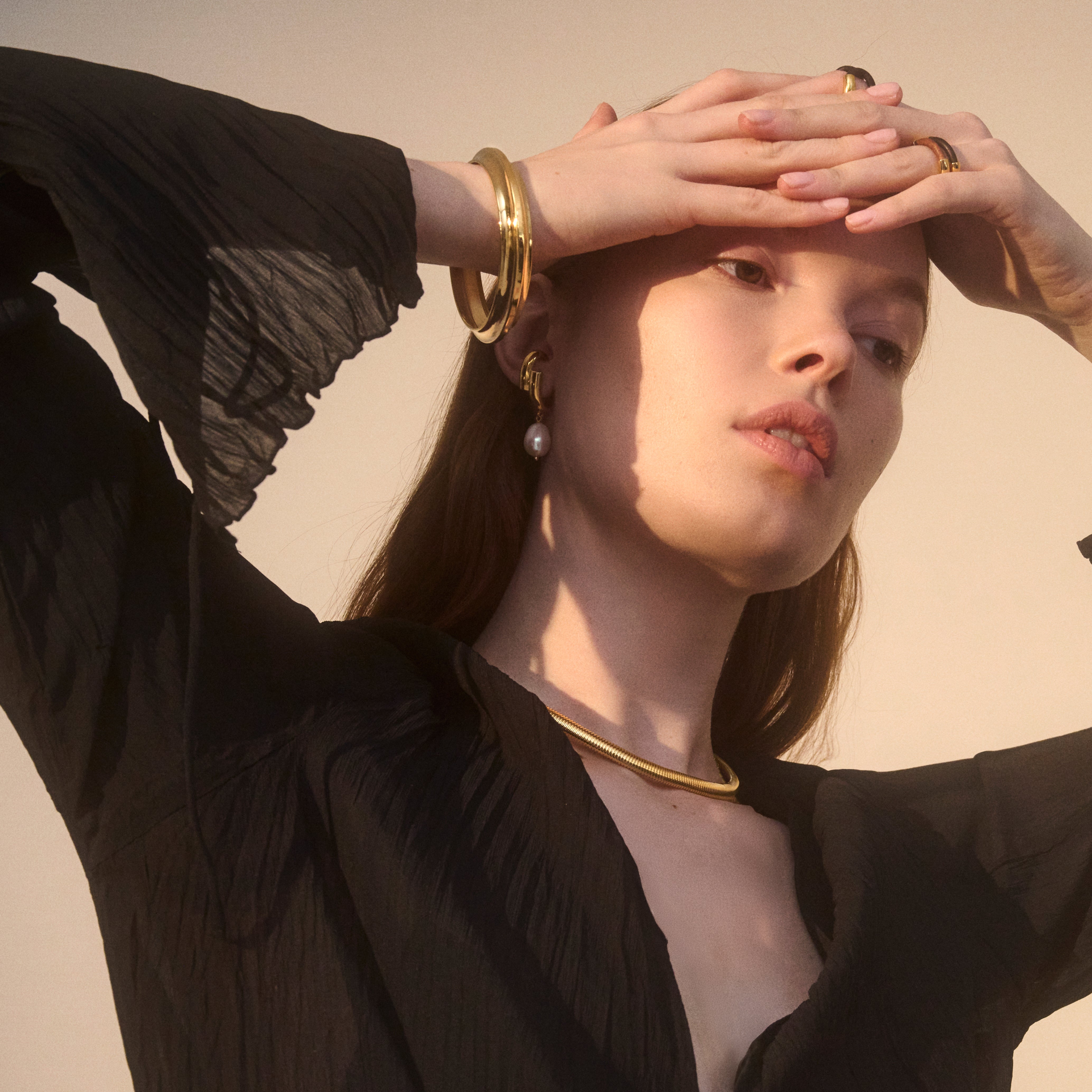 Cobra Necklace in Gold