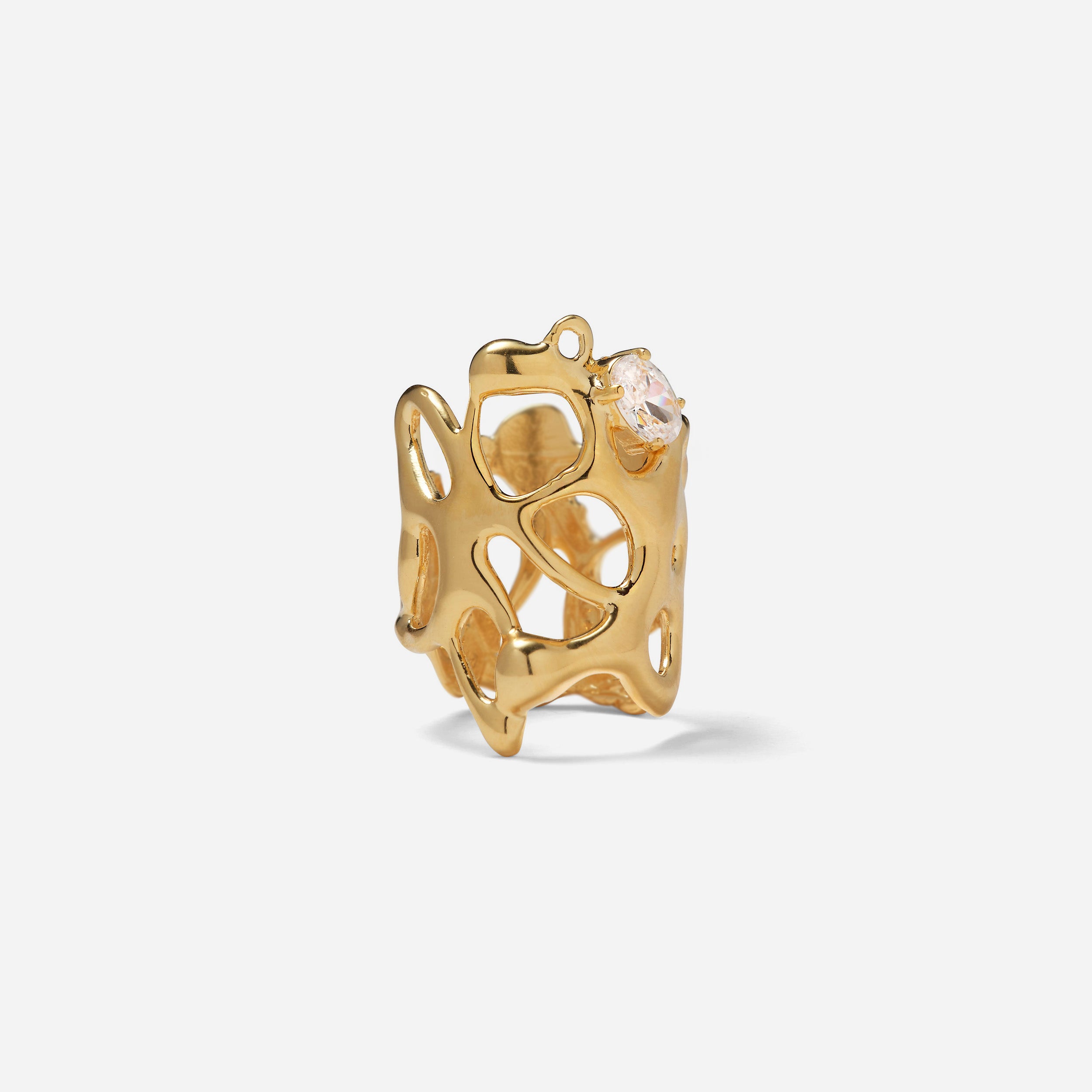 Crystal Lace Ring in Gold