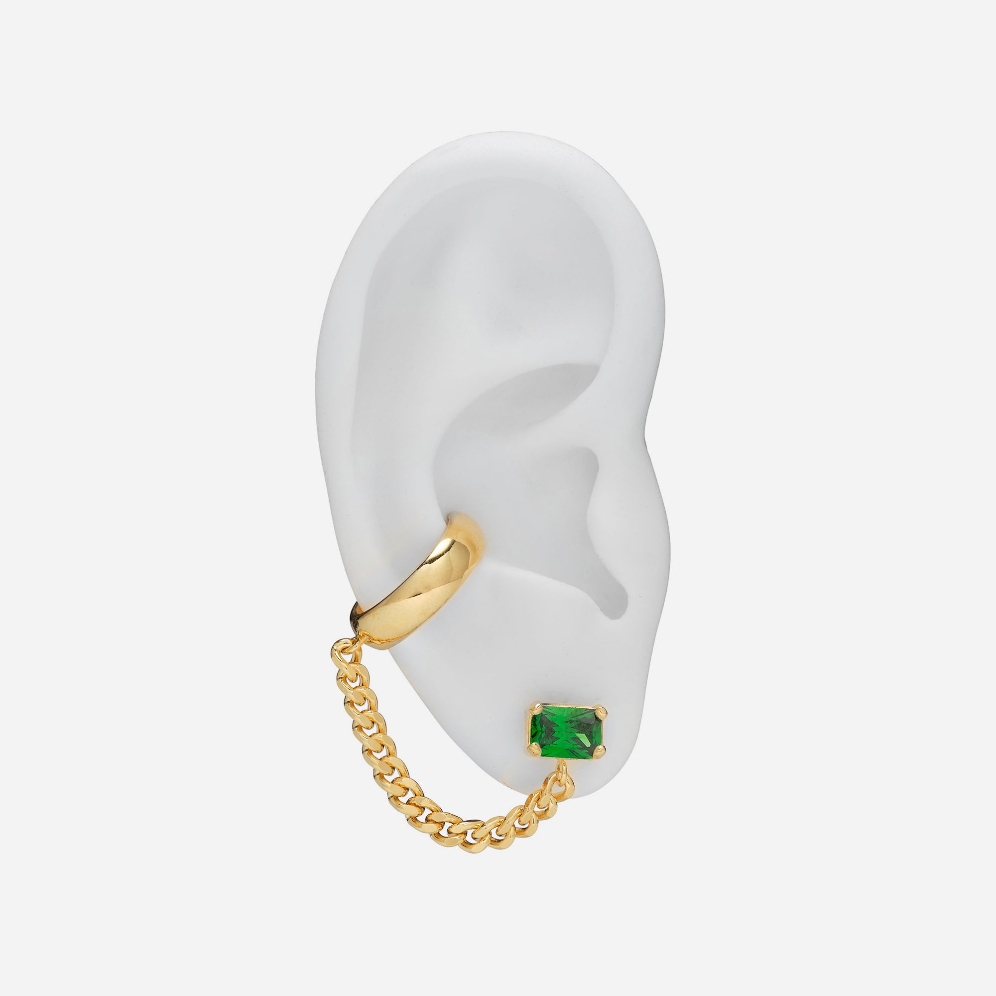 Crystal Tether Earring in Gold