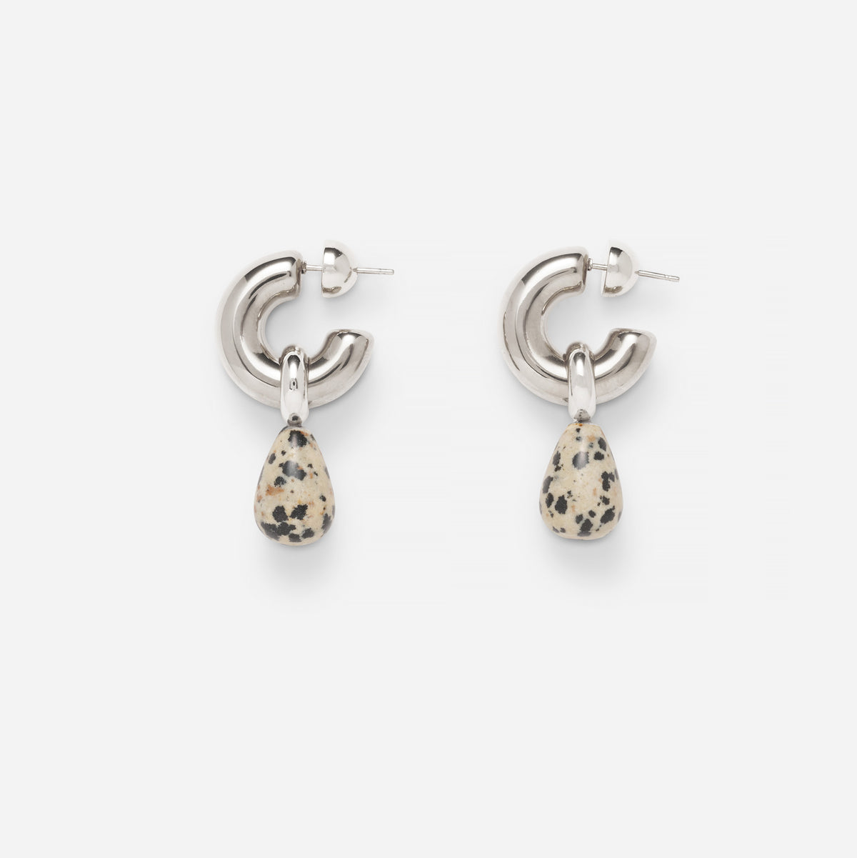 Dalmatian Hoops in Silver