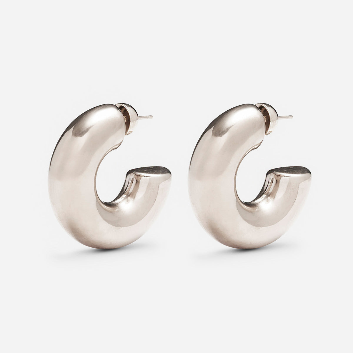 Hallie Hoops in Silver