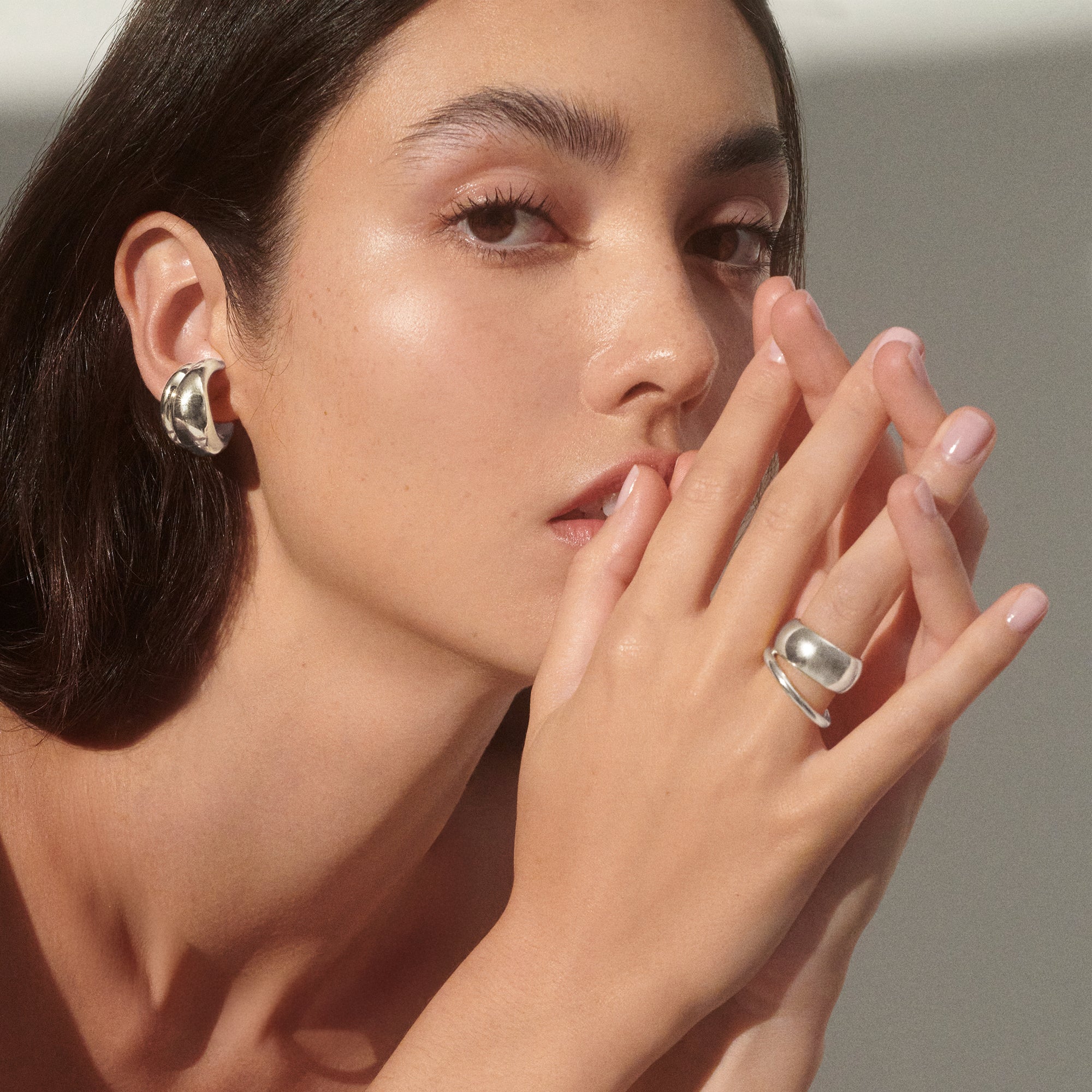 Halo Ring in Silver