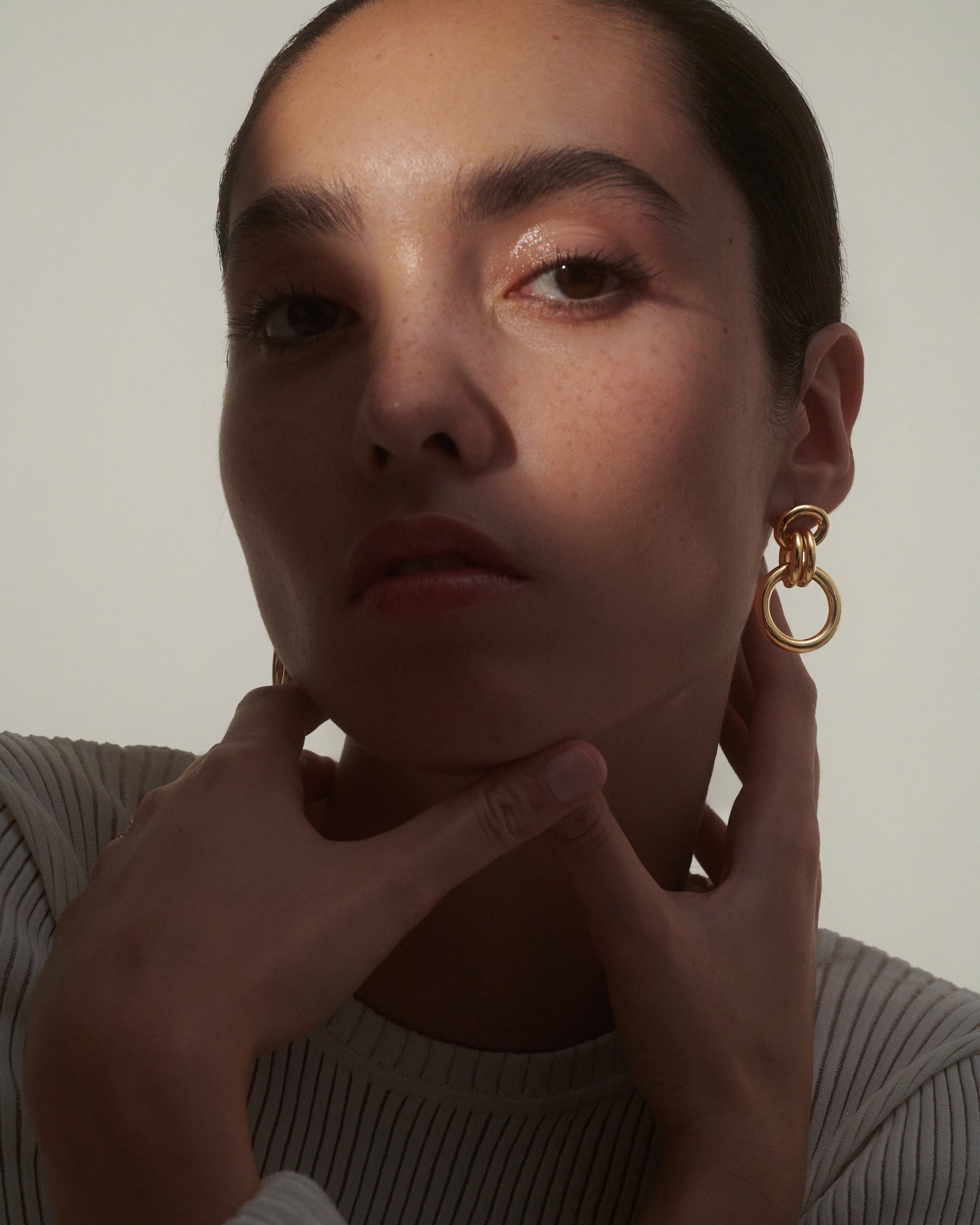 Mina Earrings in Gold