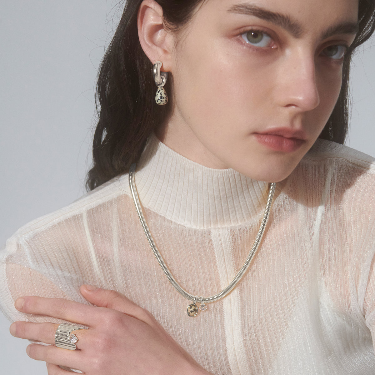 Nessa Necklace in Silver