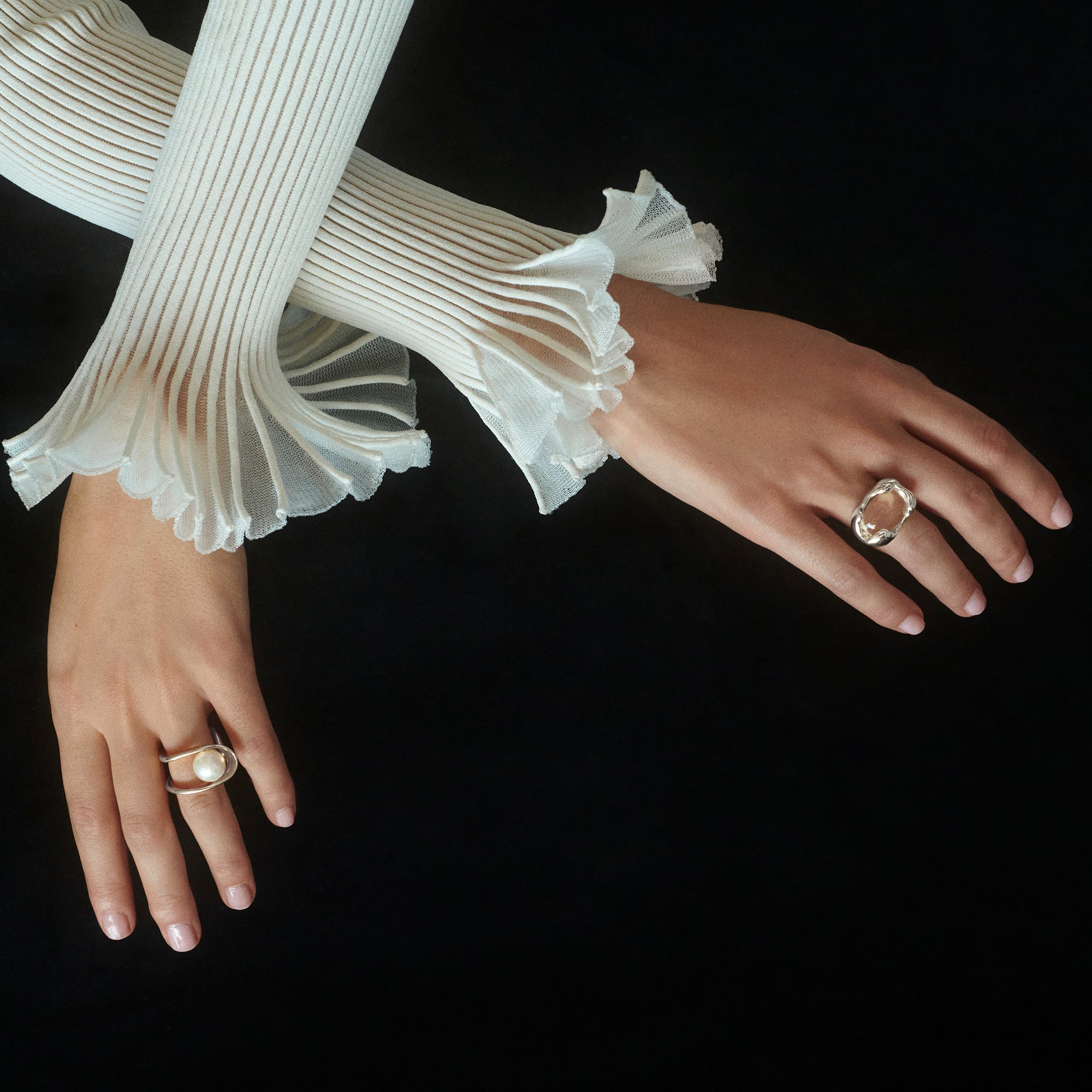 Pearl Raya Ring in Silver