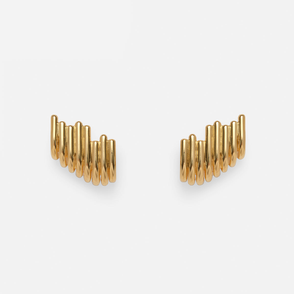 Strata Earrings in Gold
