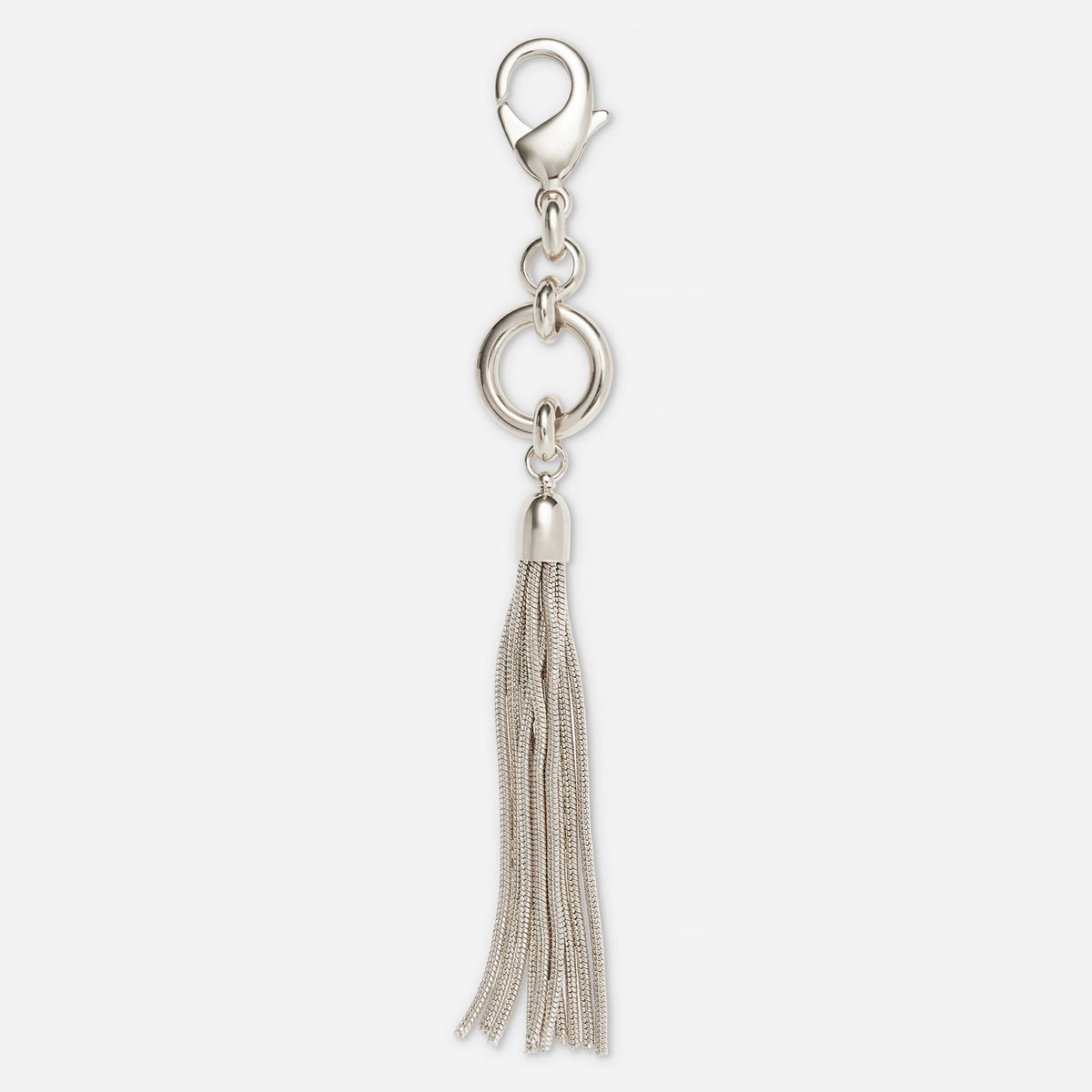 Tassel Keychain in Silver