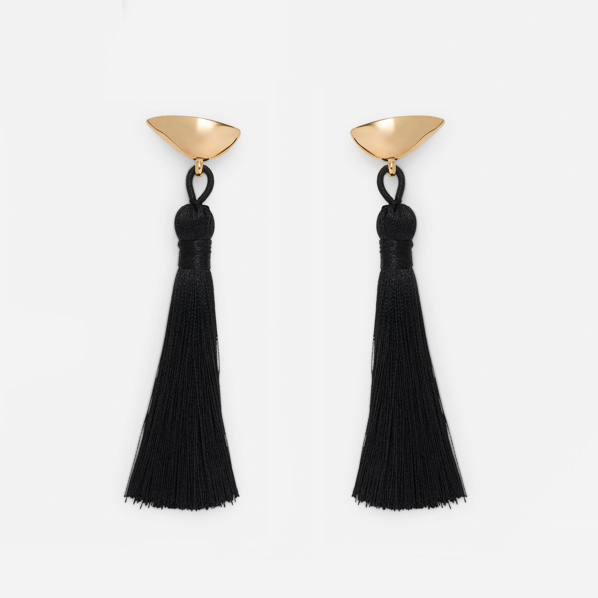Tassel Lobe Earrings in Gold