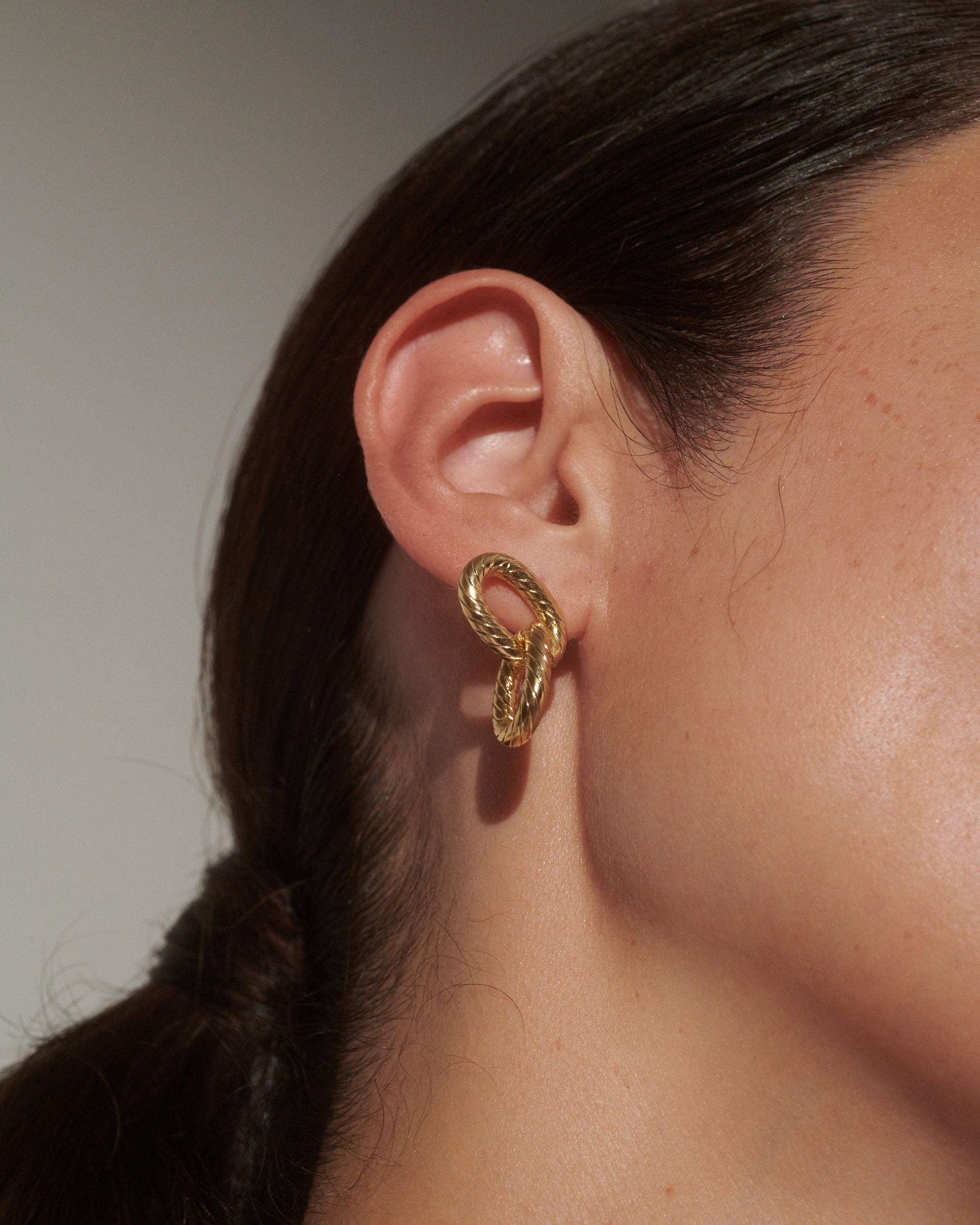 Tex Earrings in Gold