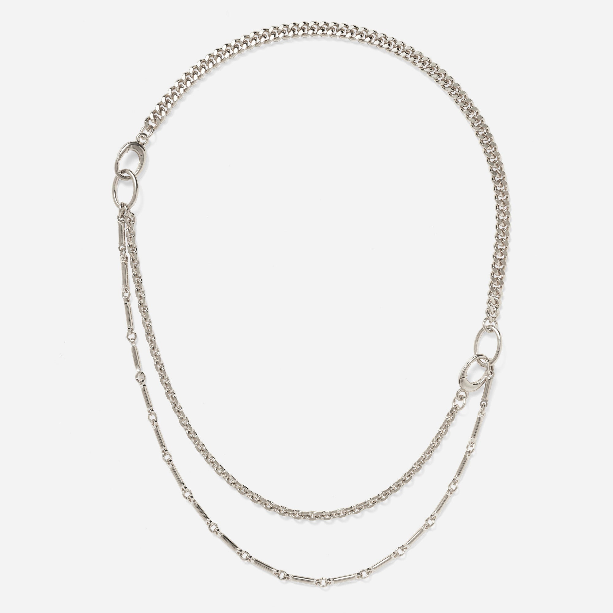 Triplet Necklace in Silver