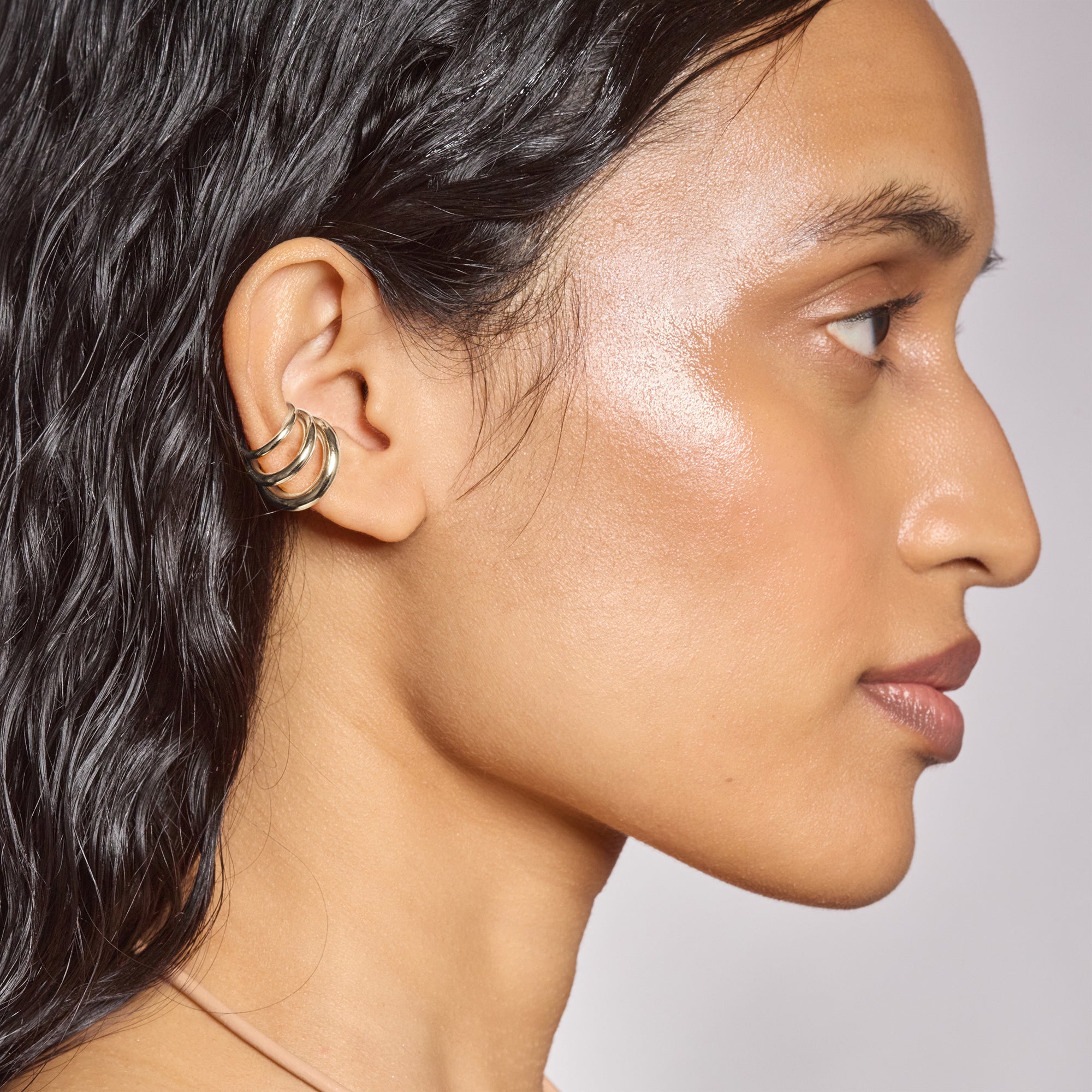 Triple Ear Cuff in Silver