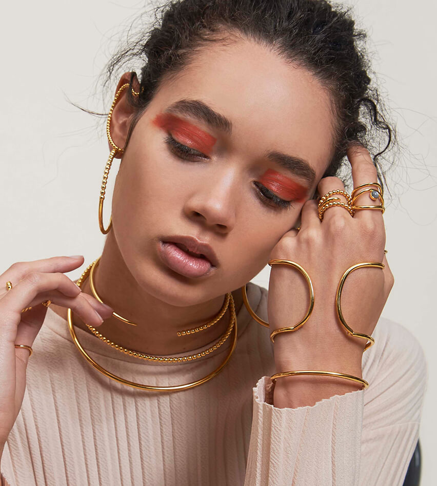 Split Ophidia Ring in Gold