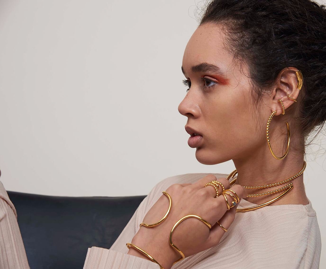 Ophidia Collar in Gold