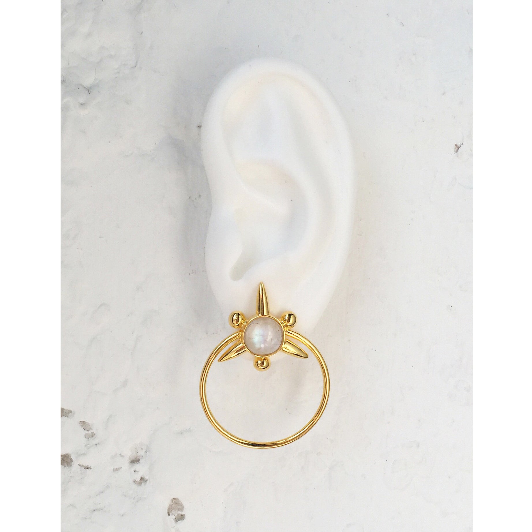 Lady Grey Jewelry Astraea Hoops in Gold