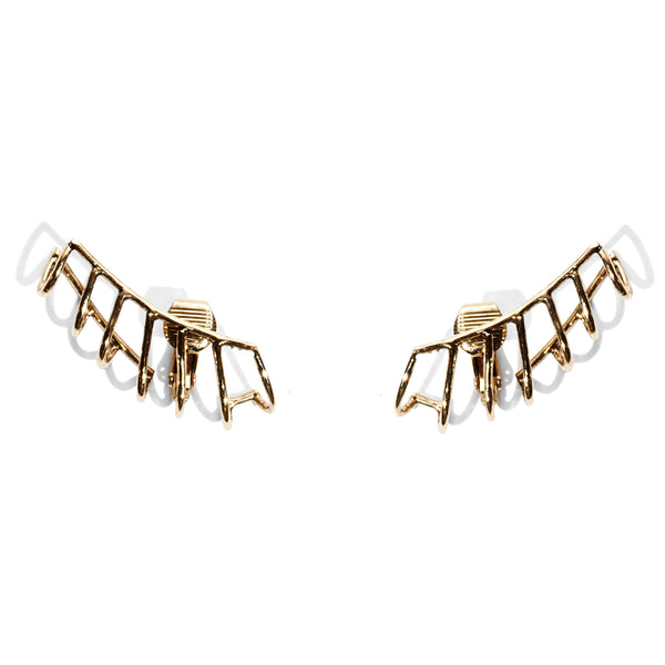 Cage Earrings in Gold