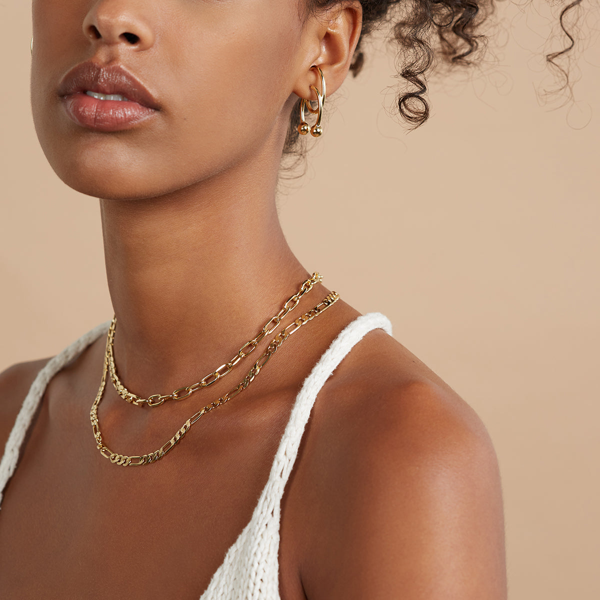 Lady Grey 50/50 Necklace in Gold