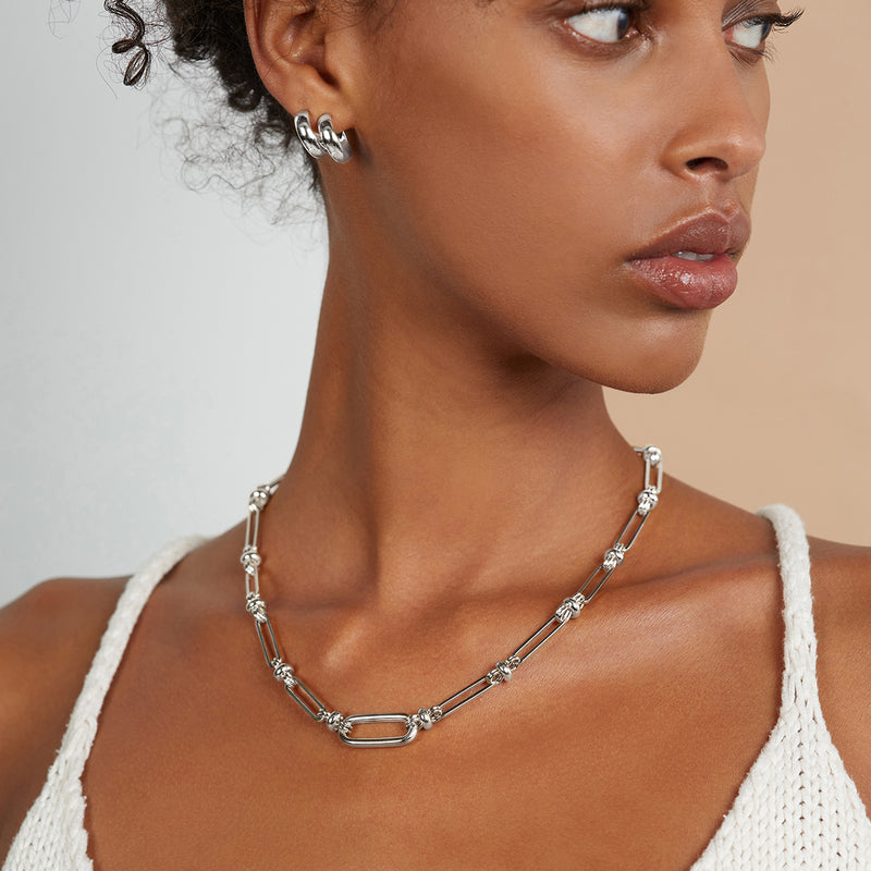 Des Chain Necklace in Silver