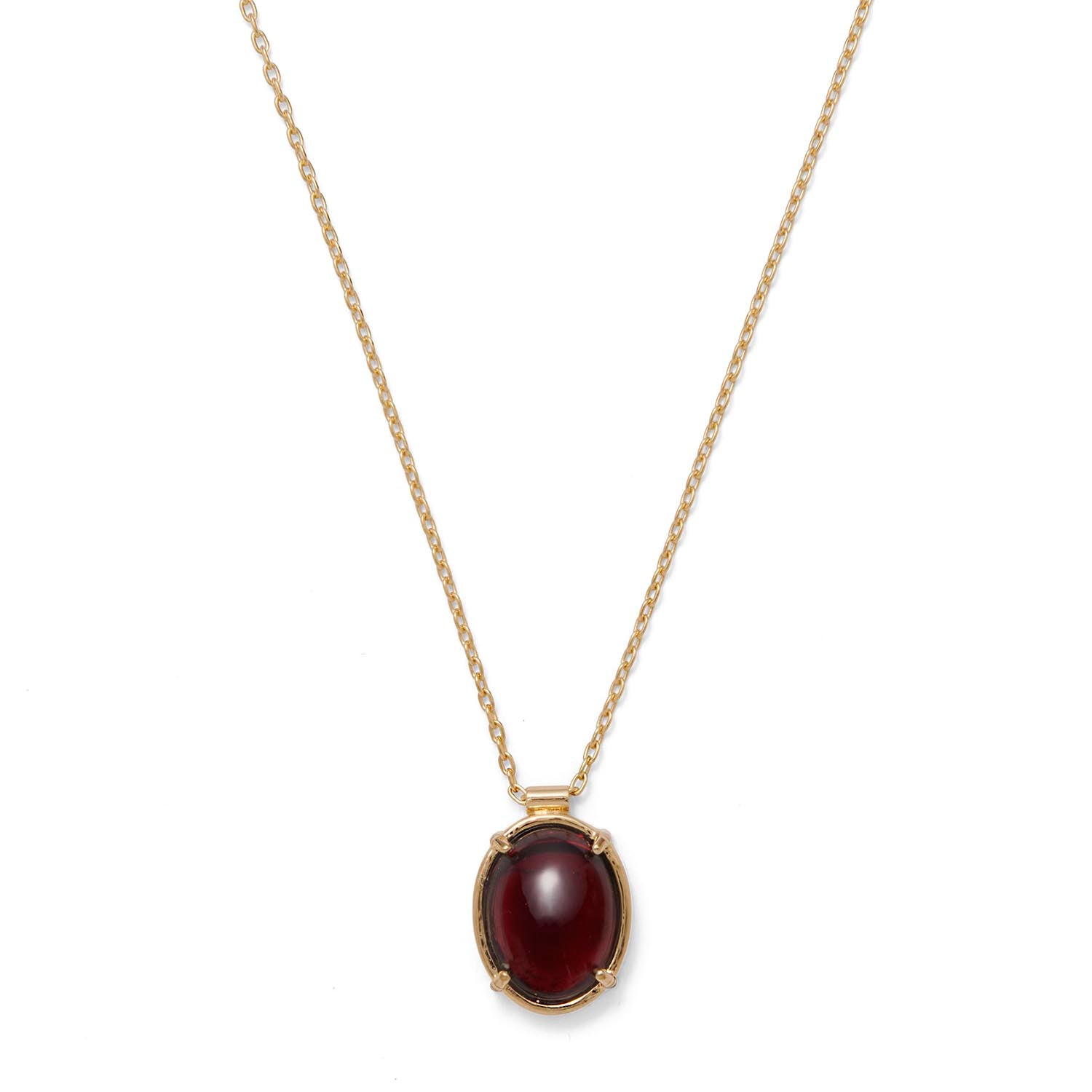 Garnet Pendant in Gold