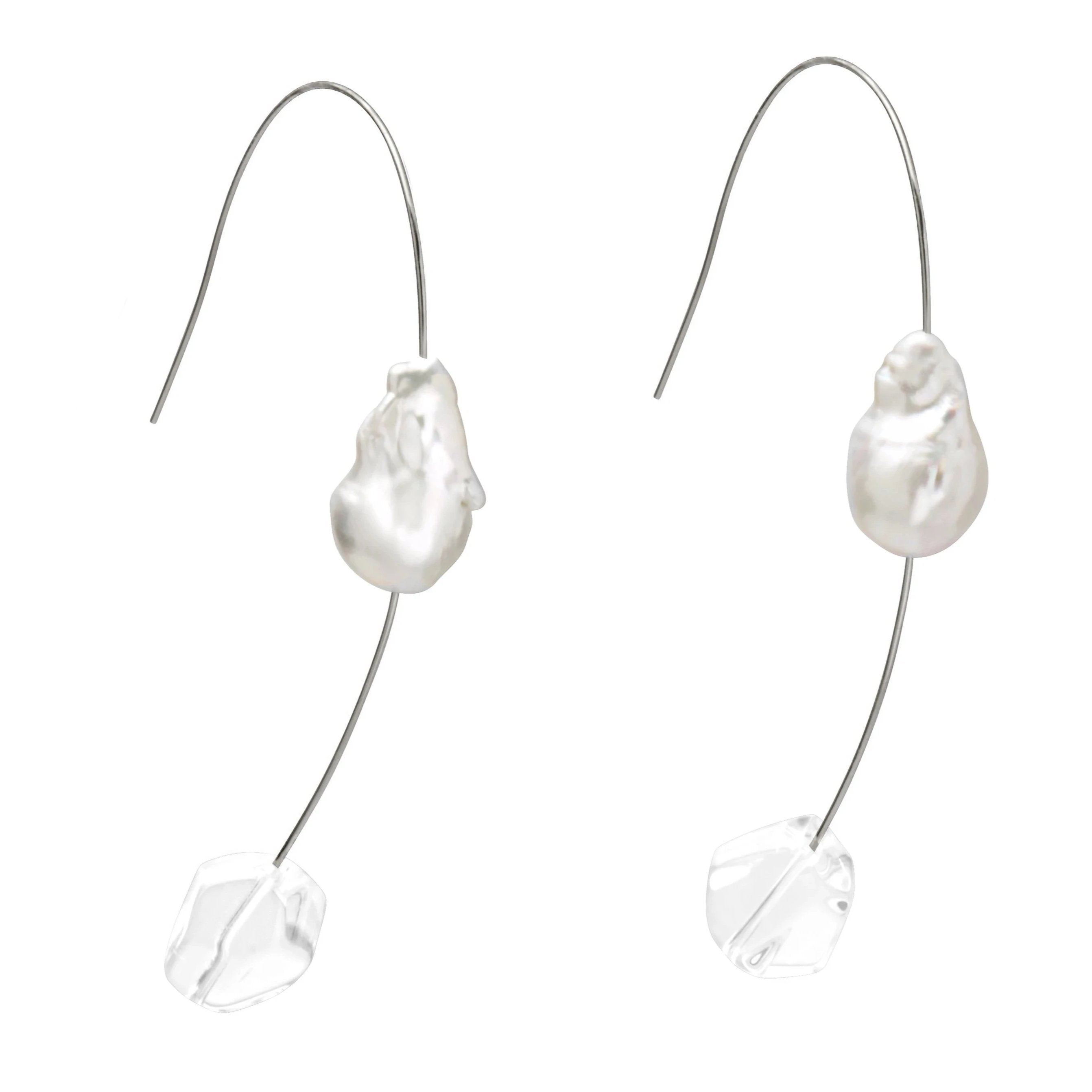 Lady Grey Jewelry Hail Earring in Rhodium
