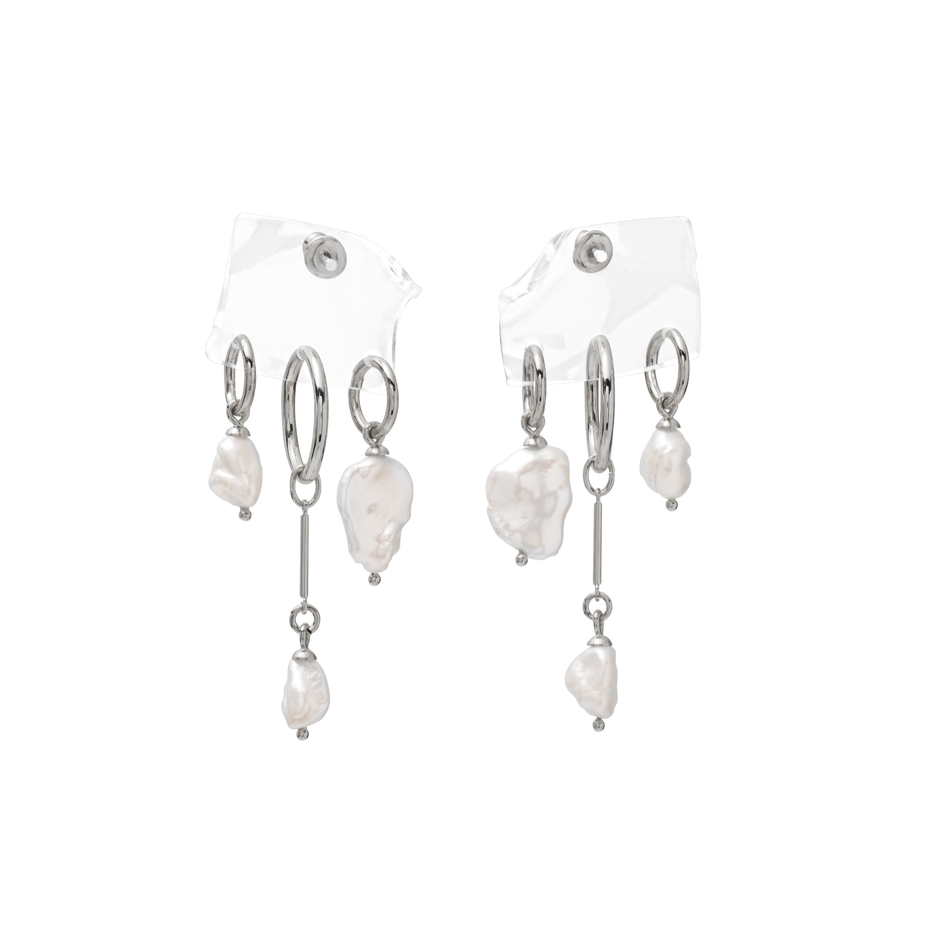 Lady Grey Jewelry Haze Earring in Rhodium