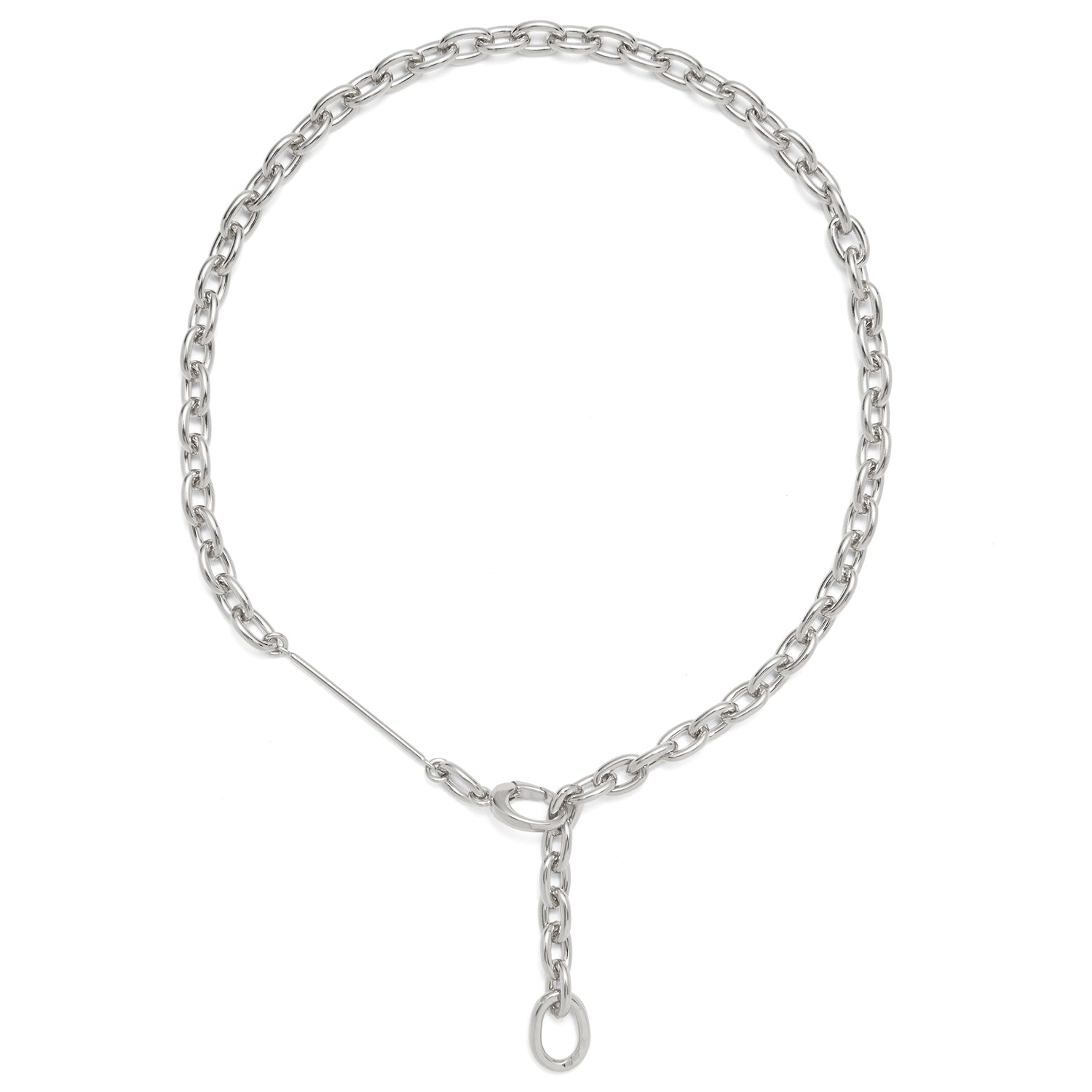 Loupe Necklace in Silver