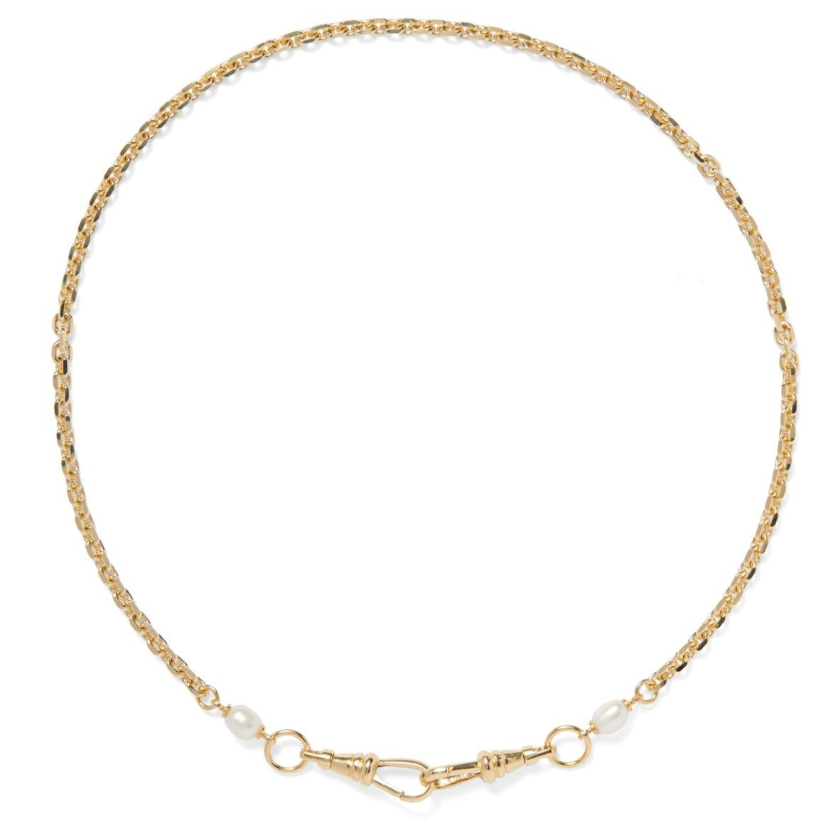 Lady Grey Mini Pearl Mask Chain in Gold