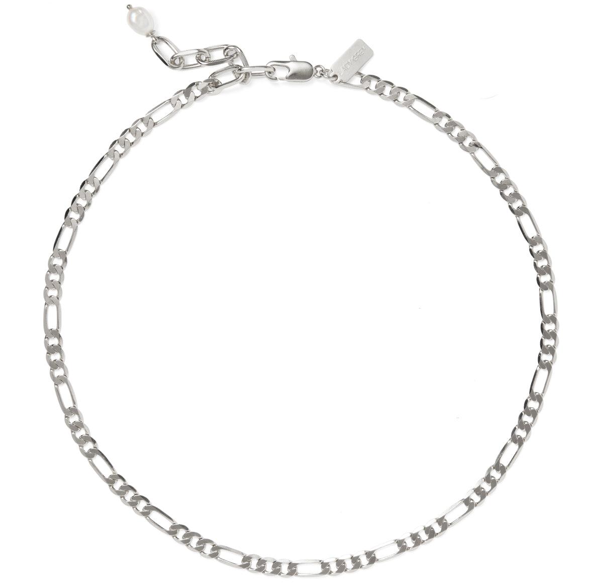Pearl Figaro Necklace in Silver