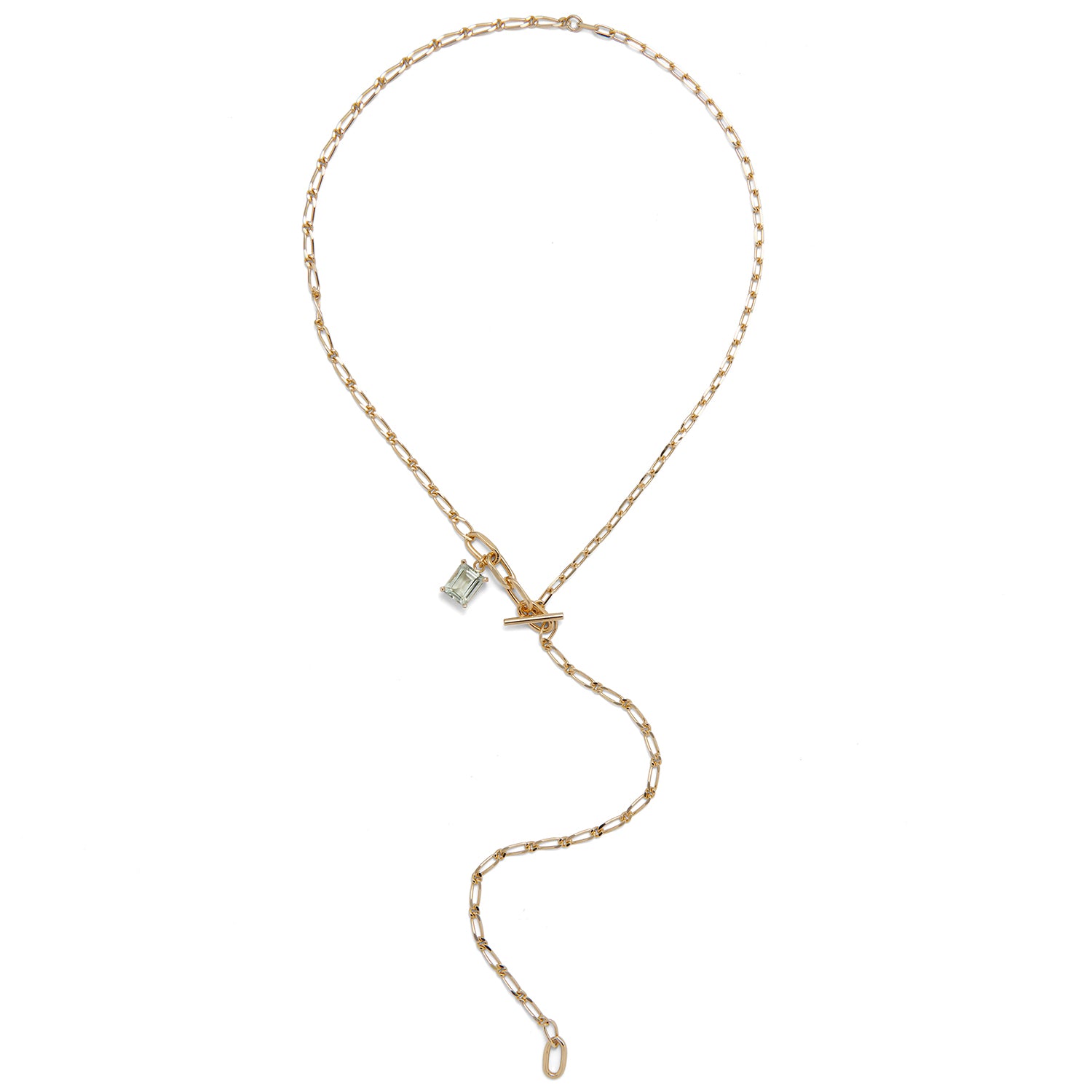 Lady Grey Rein Necklace with Amethyst in Gold