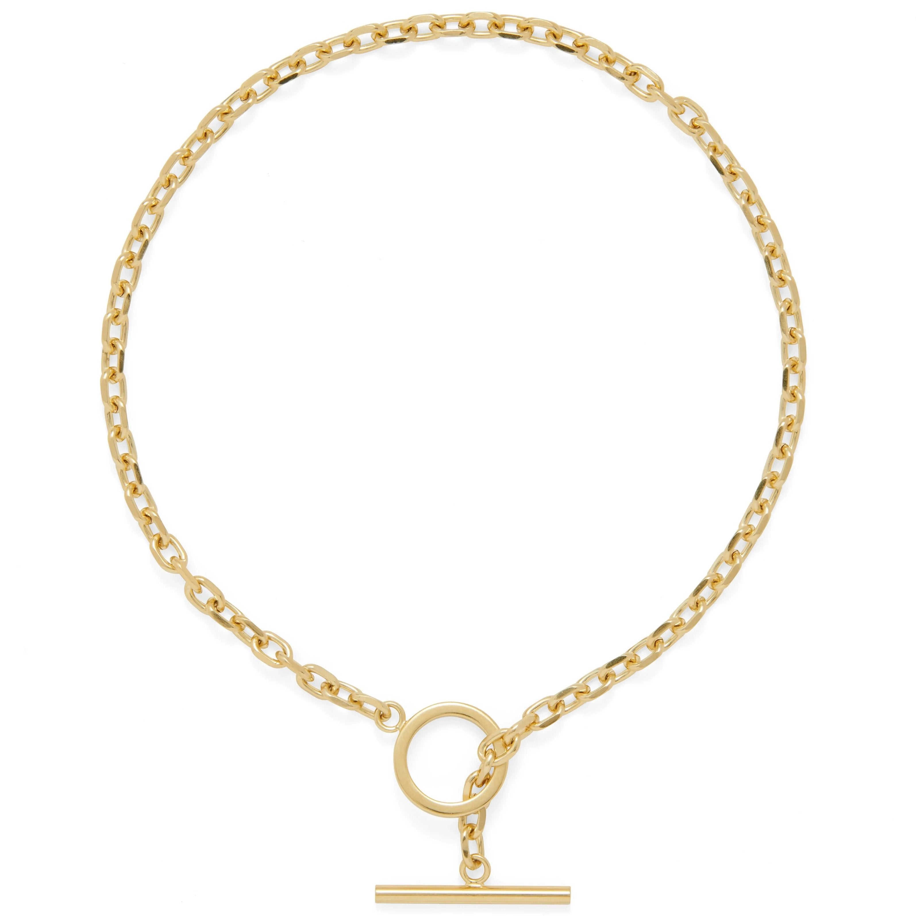 Lady Grey Jewelry Toggle Necklace in Gold